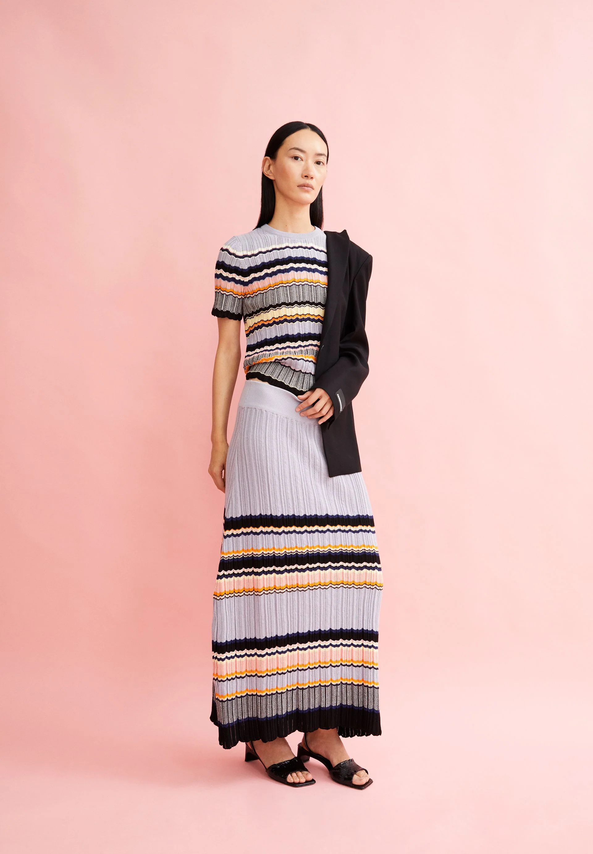 MINNAA STRIPES | misty morning-deep rosalilly - Image 4