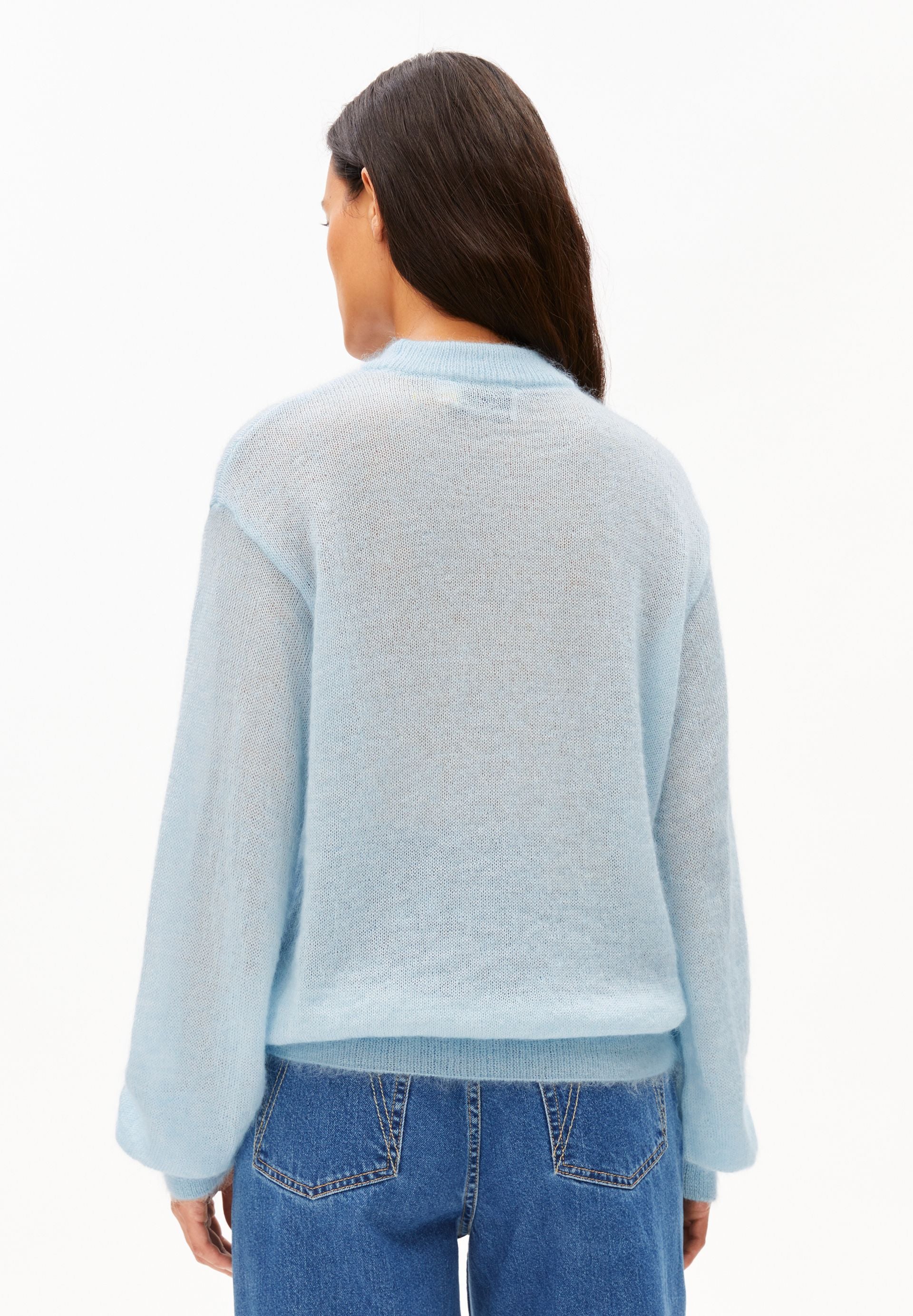 MOHAIR-MIX STRICKPULLOVER | blue glow - Image 2