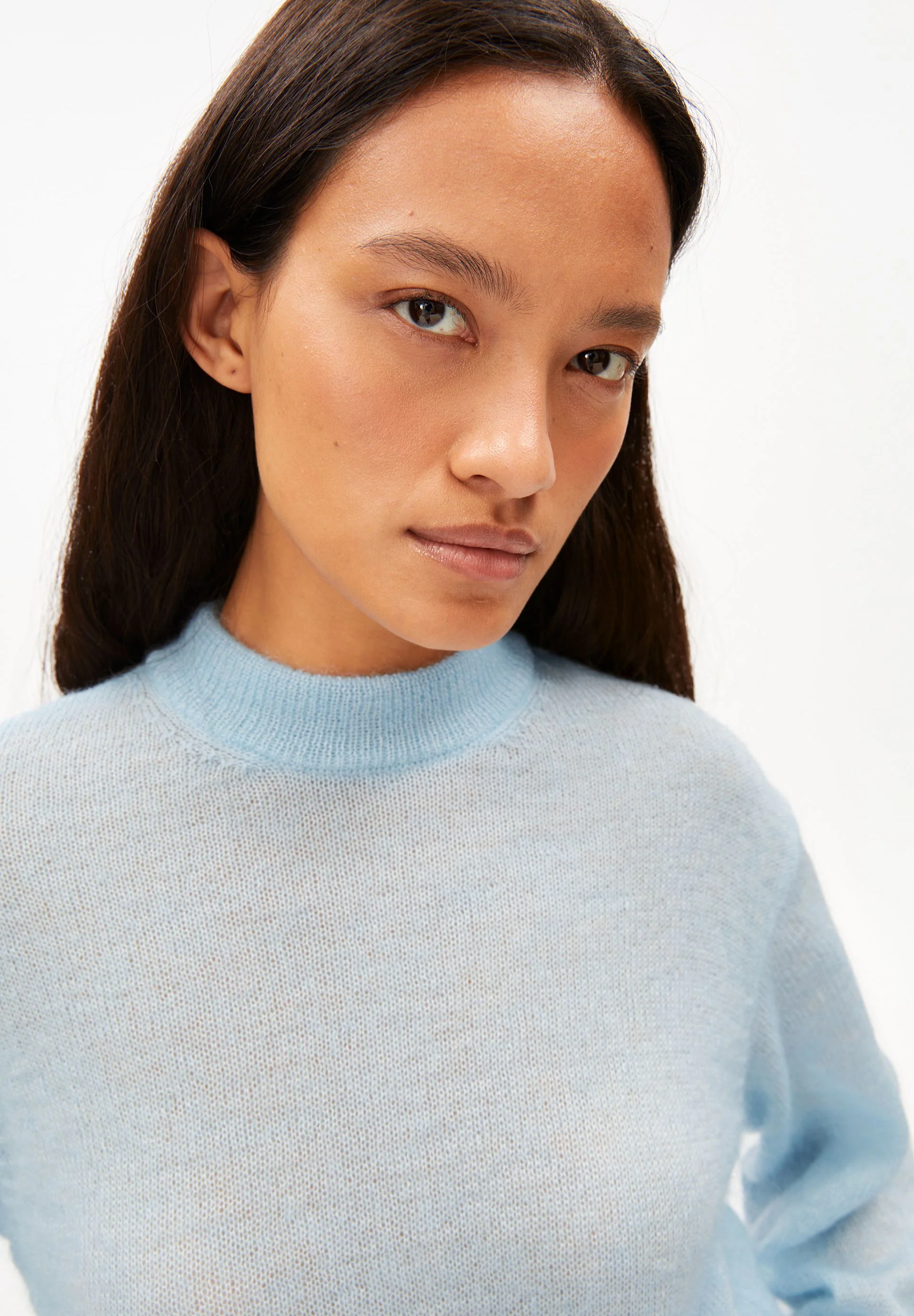 MOHAIR-MIX STRICKPULLOVER | blue glow - Image 3