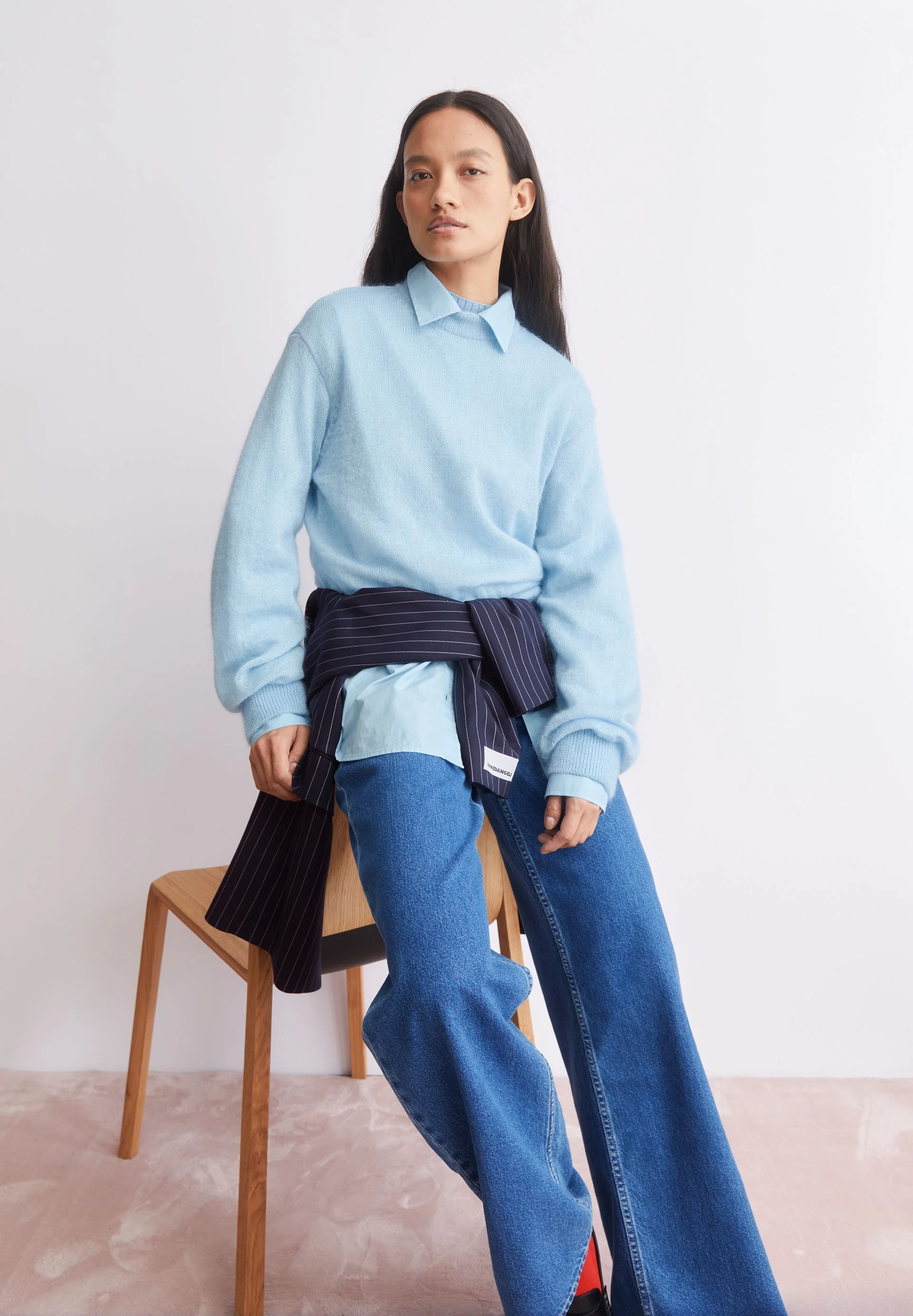 MOHAIR-MIX STRICKPULLOVER | blue glow - Image 4