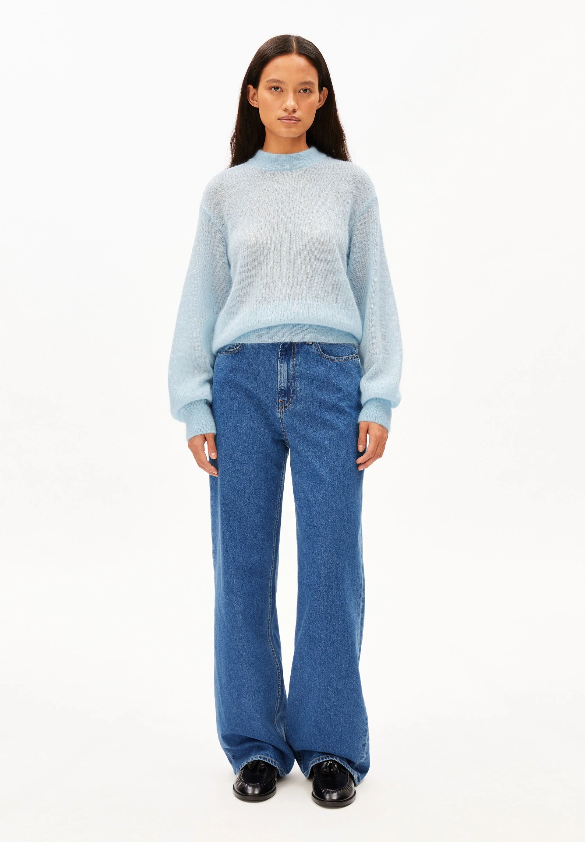 MOHAIR-MIX STRICKPULLOVER | blue glow - Image 5