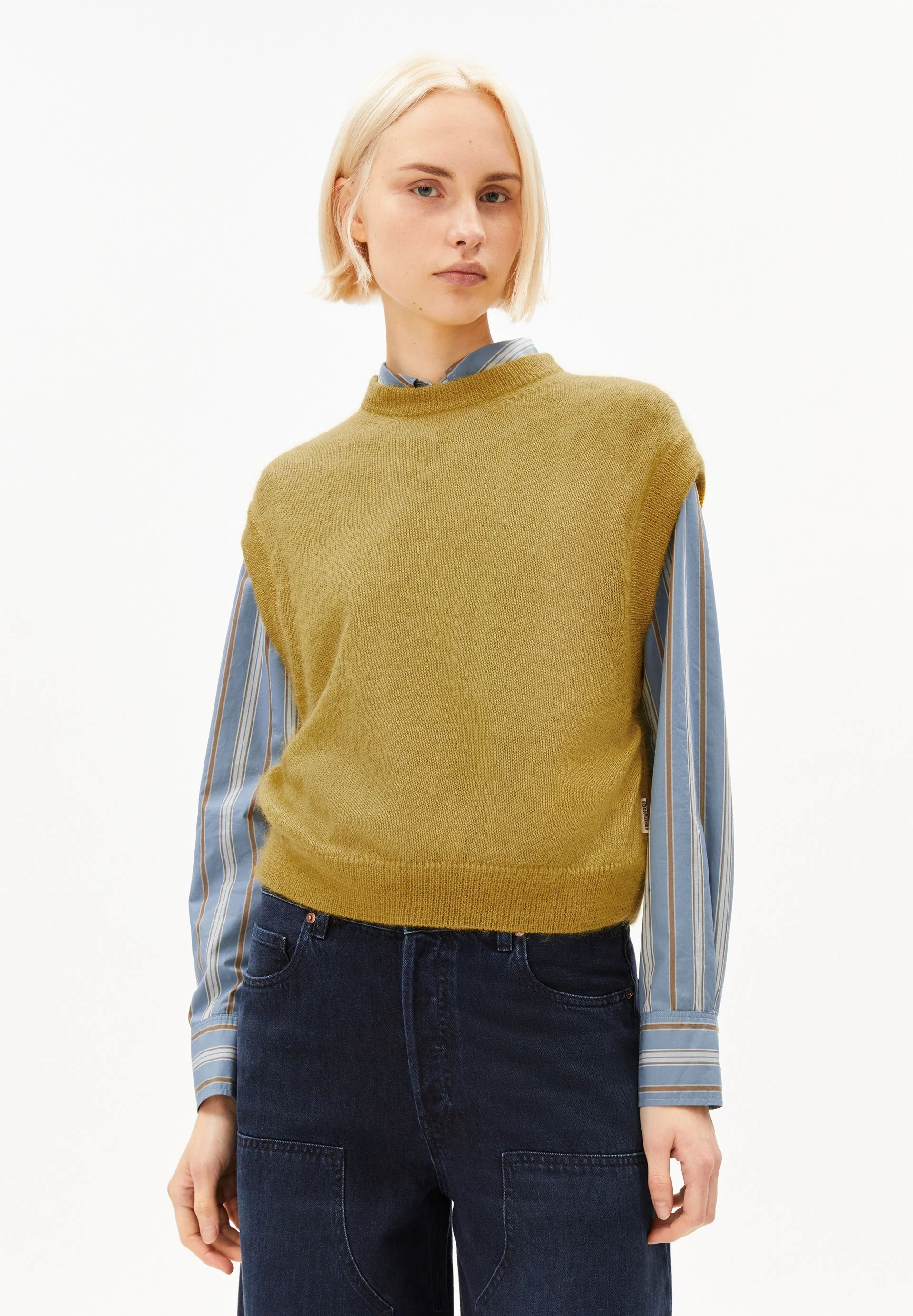 MOHAIR BLEND KNIT VEST - Image 2