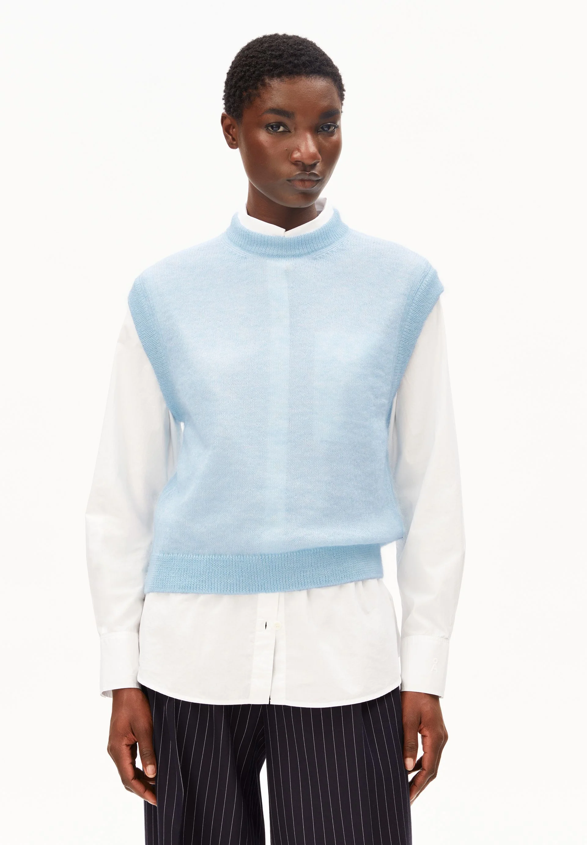 MOHAIR BLEND KNIT VEST - Image 3