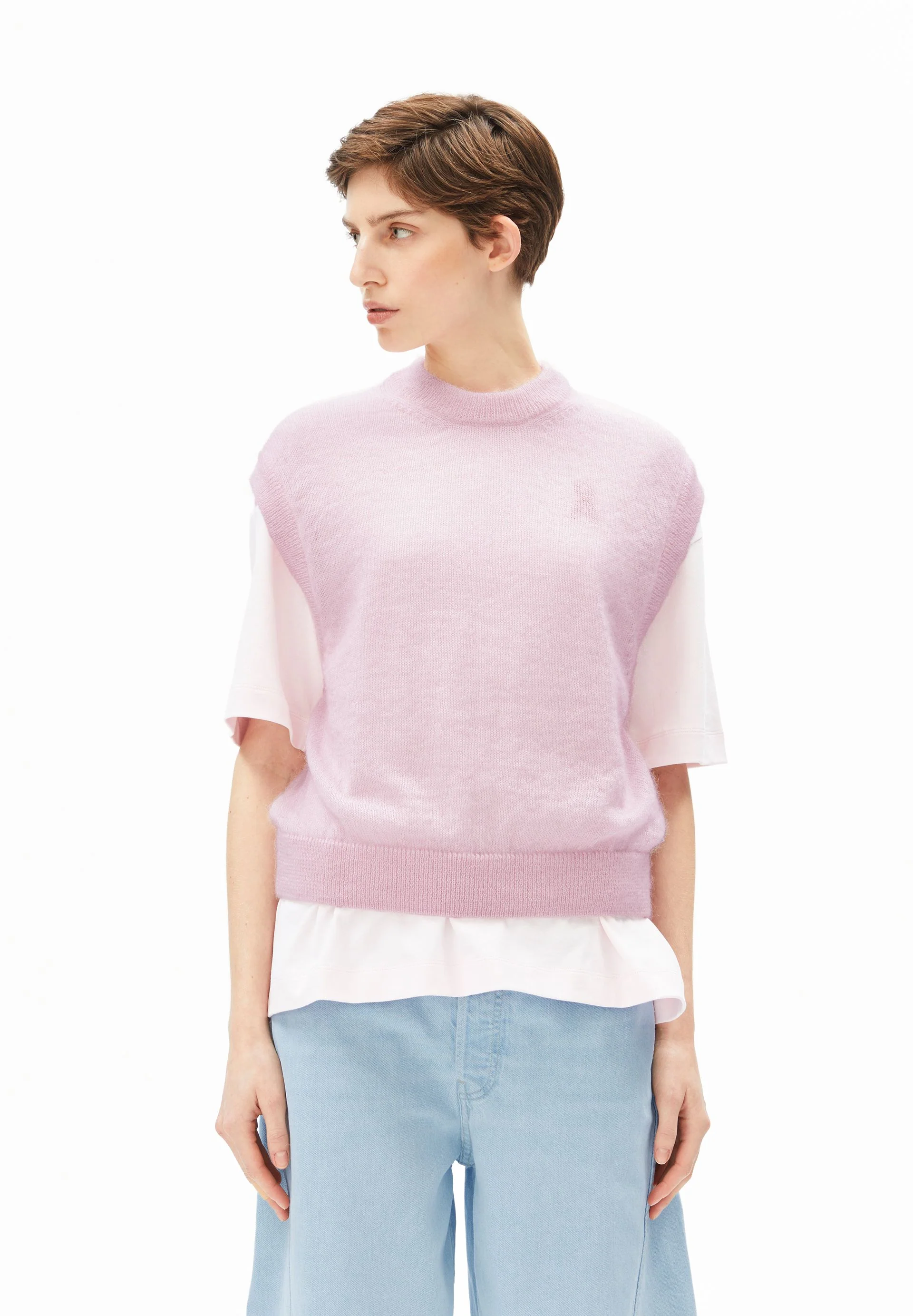 MOHAIR BLEND KNIT VEST - Image 4