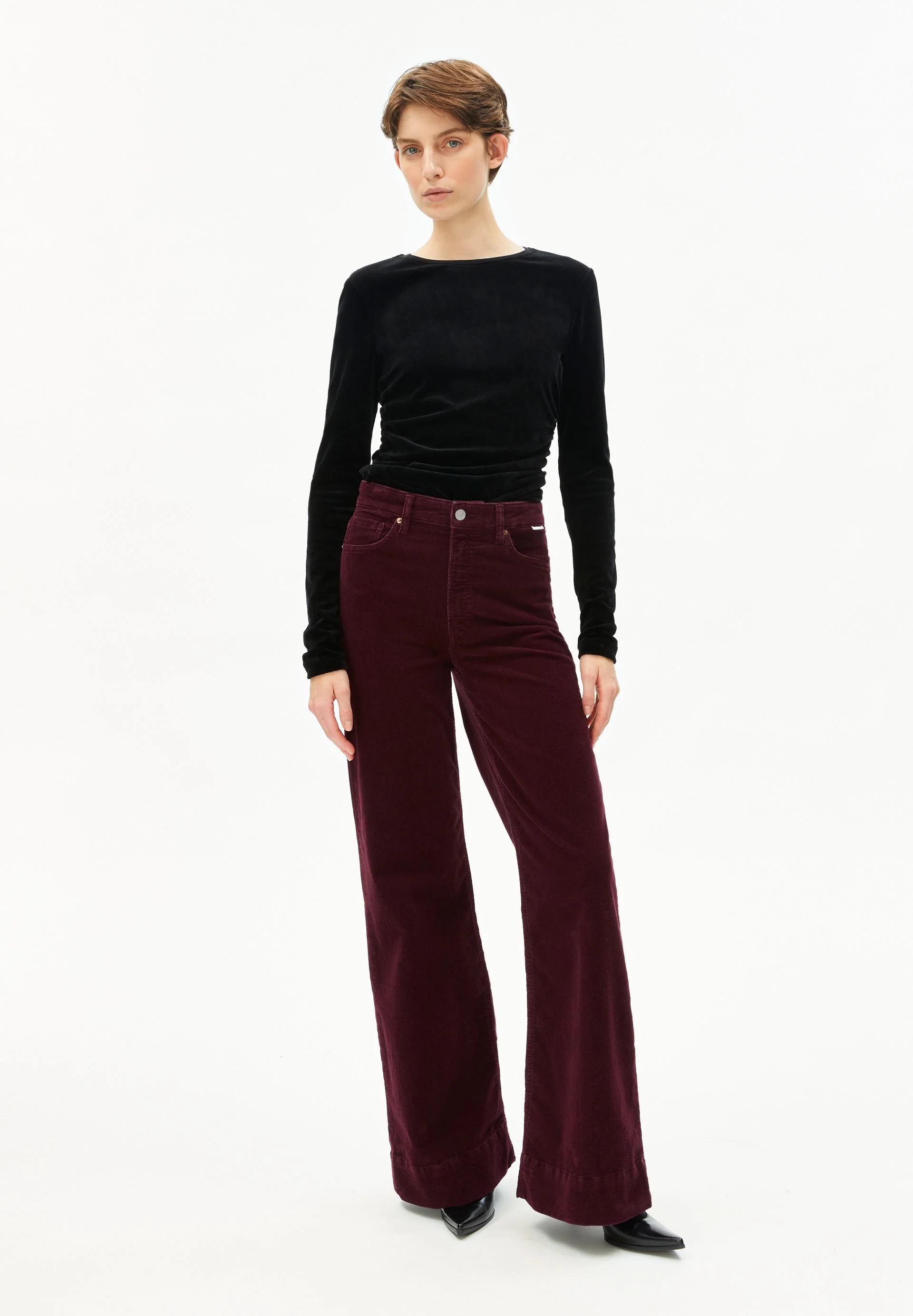 MURLIAA CORDHOSE | dark cranberry - Image 5