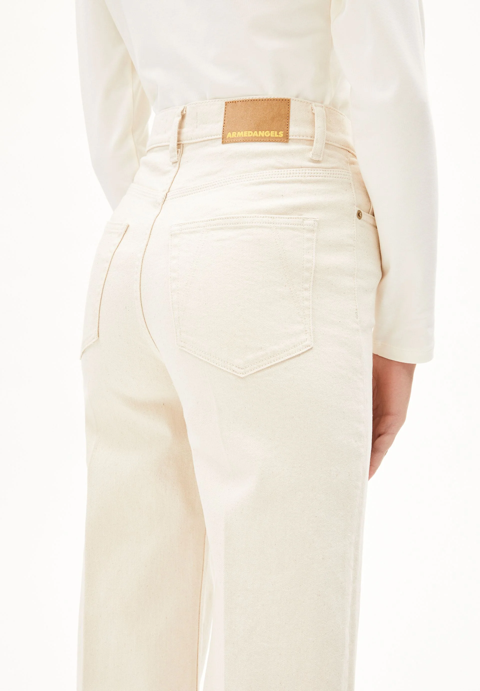 MURLIAA CROPPED WIDE JEANS | undyed - Image 3