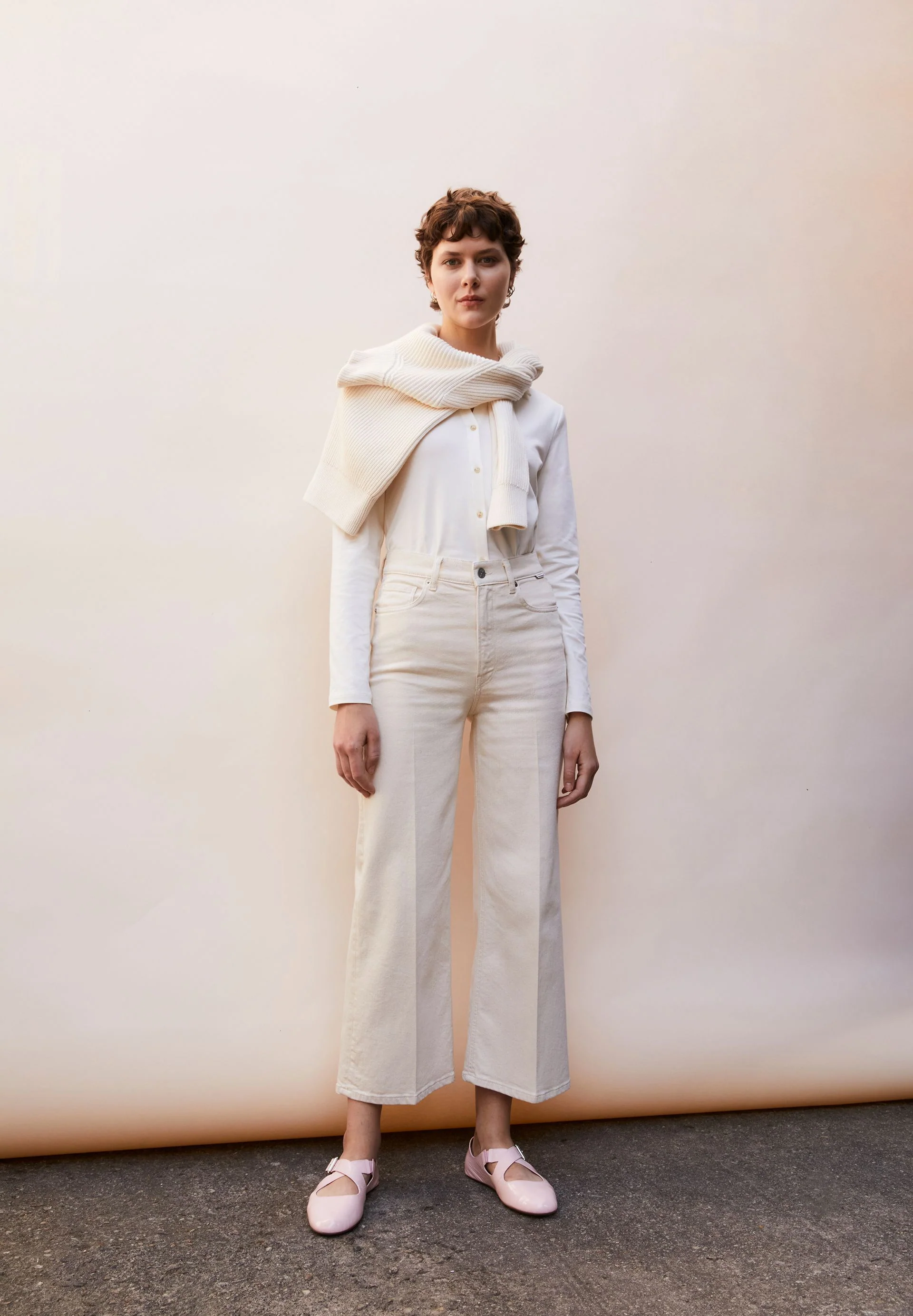 MURLIAA CROPPED WIDE JEANS | undyed - Image 4