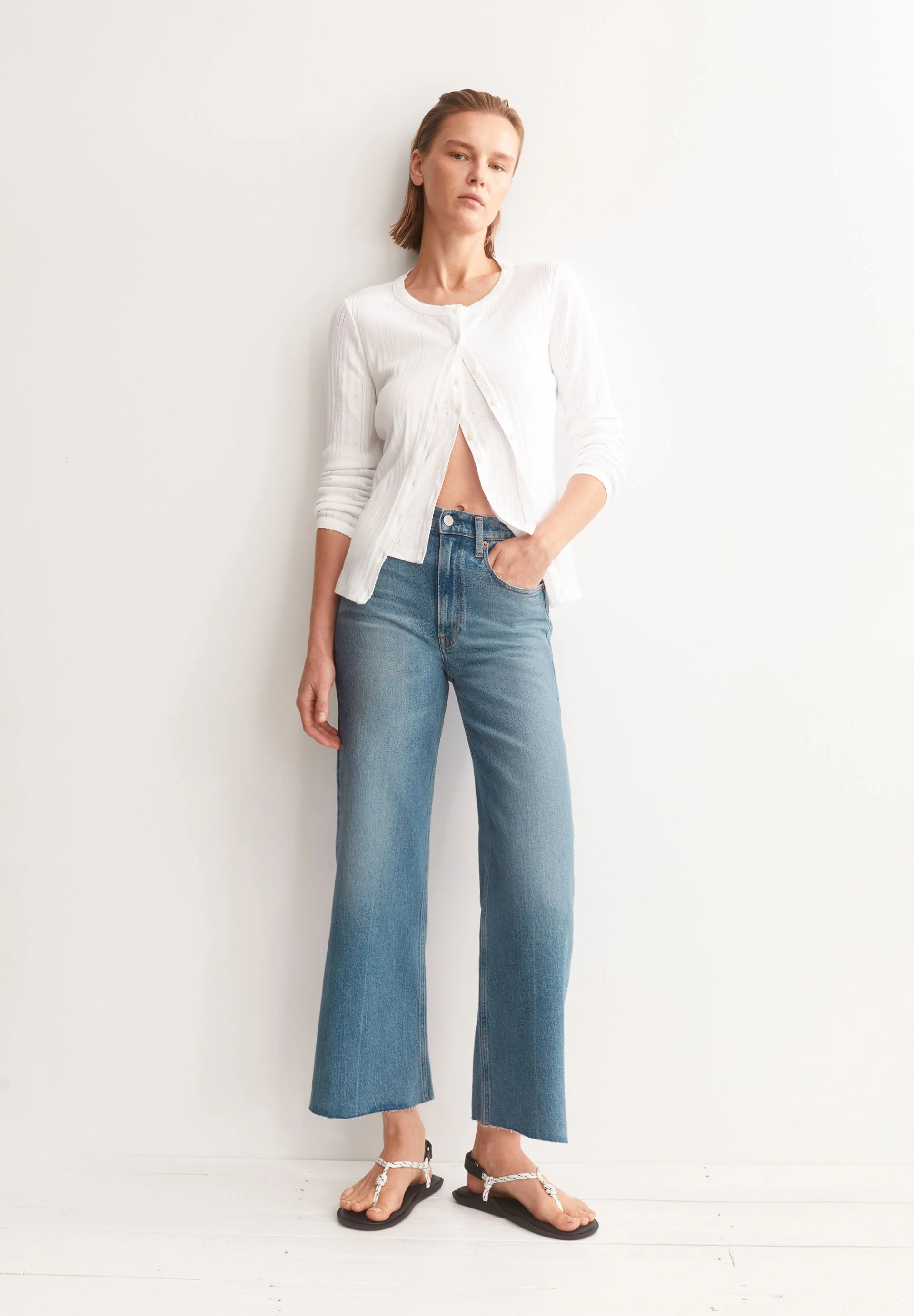 MURLIAA HIGH CROPPED WIDE JEANS | wane - Image 4