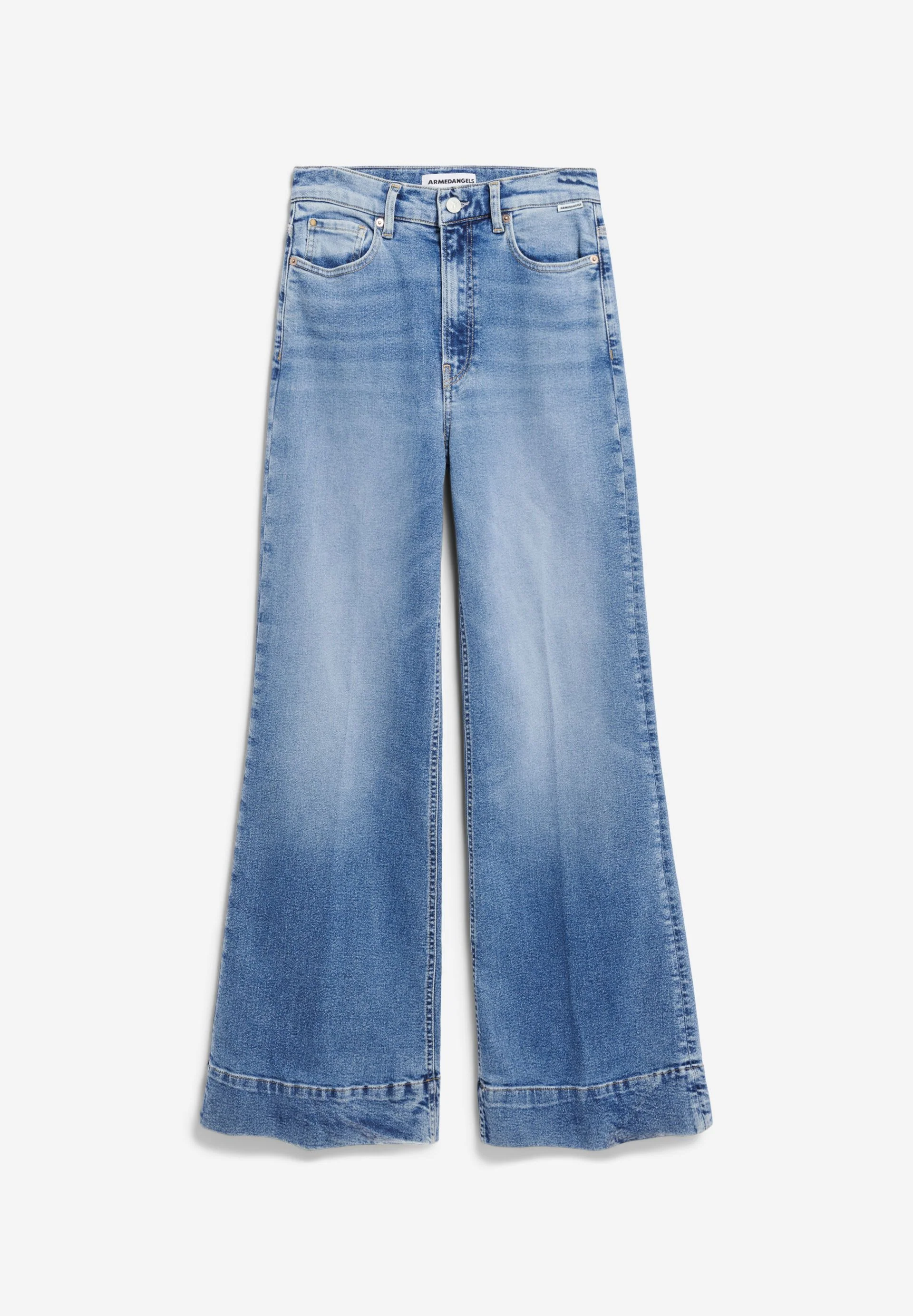 MURLIAA HIGH WAIST WIDE JEANS | lighten - Image 7