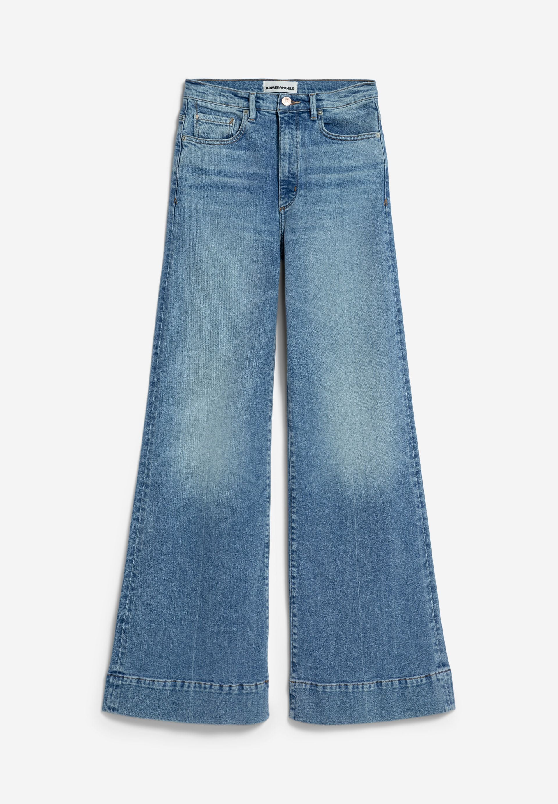 MURLIAA HIGH WAIST WIDE JEANS | misty blue - Image 7
