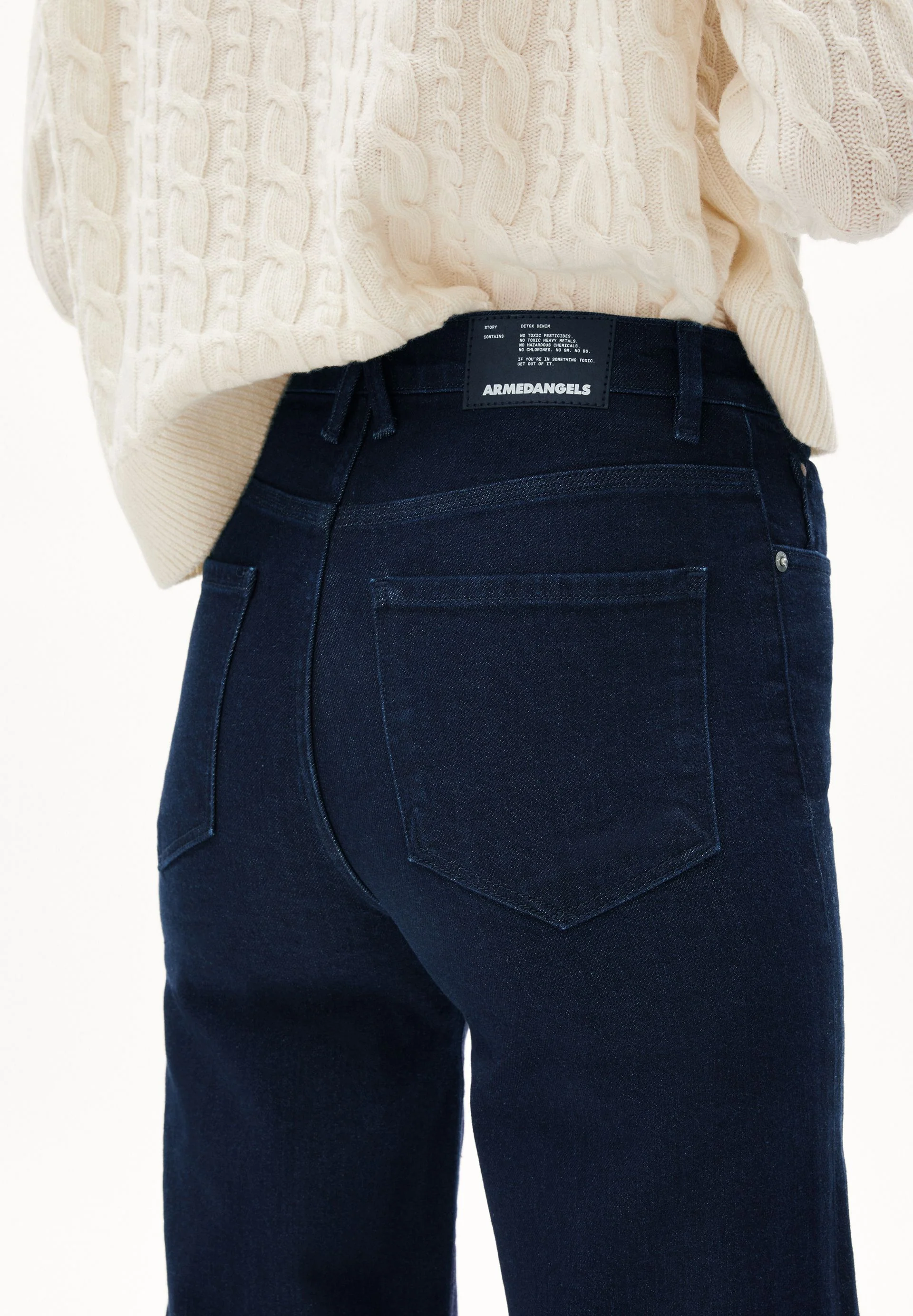 MURLIAA HIGH WAIST WIDE JEANS | rinse - Image 3