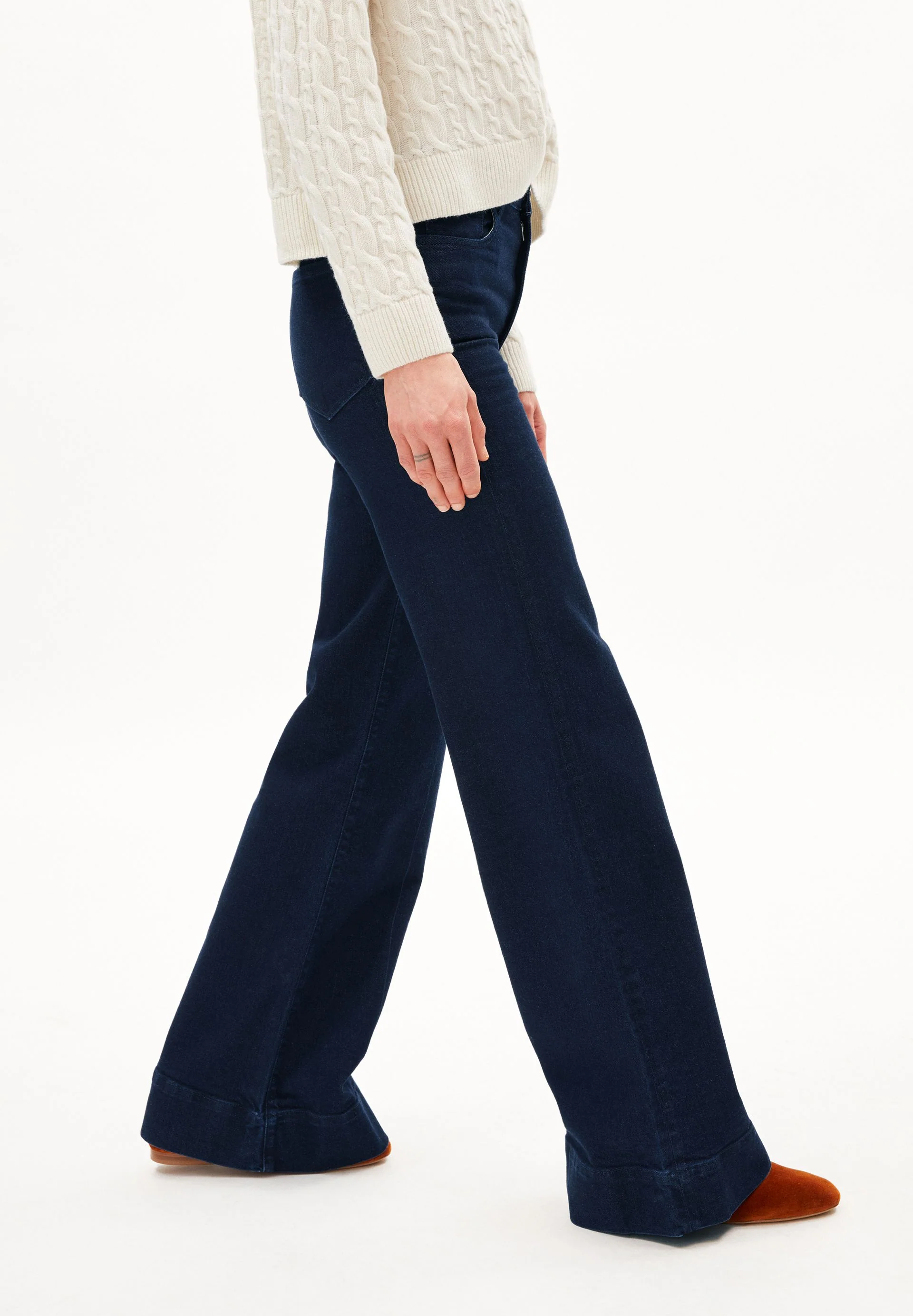 MURLIAA HIGH WAIST WIDE JEANS | rinse - Image 6