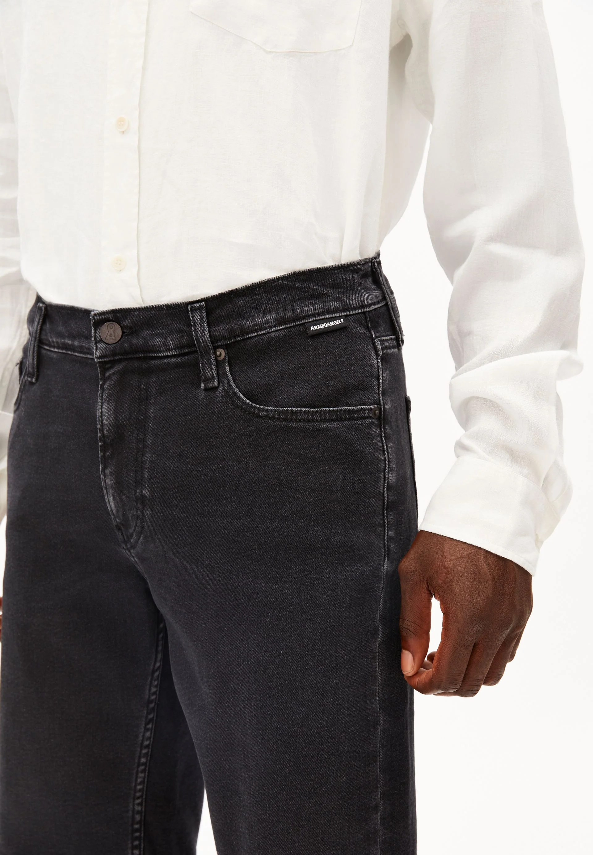 NAAILO JEANS-SHORTS | black washed authentic - Image 3