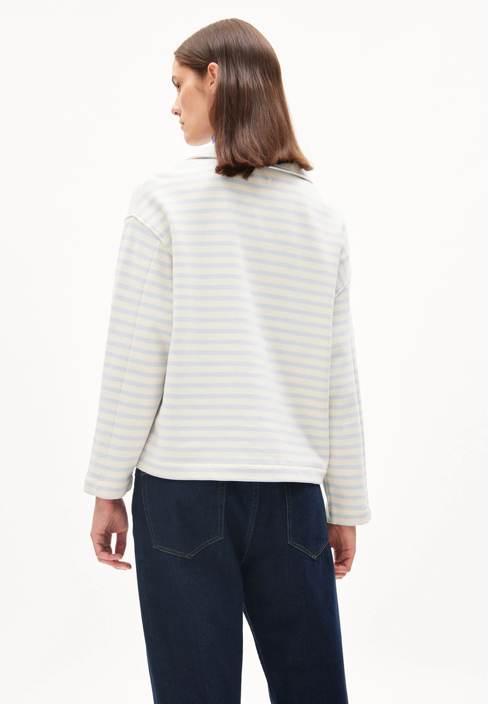 NAIRAA STRIPE | morning sky-undyed - Image 2