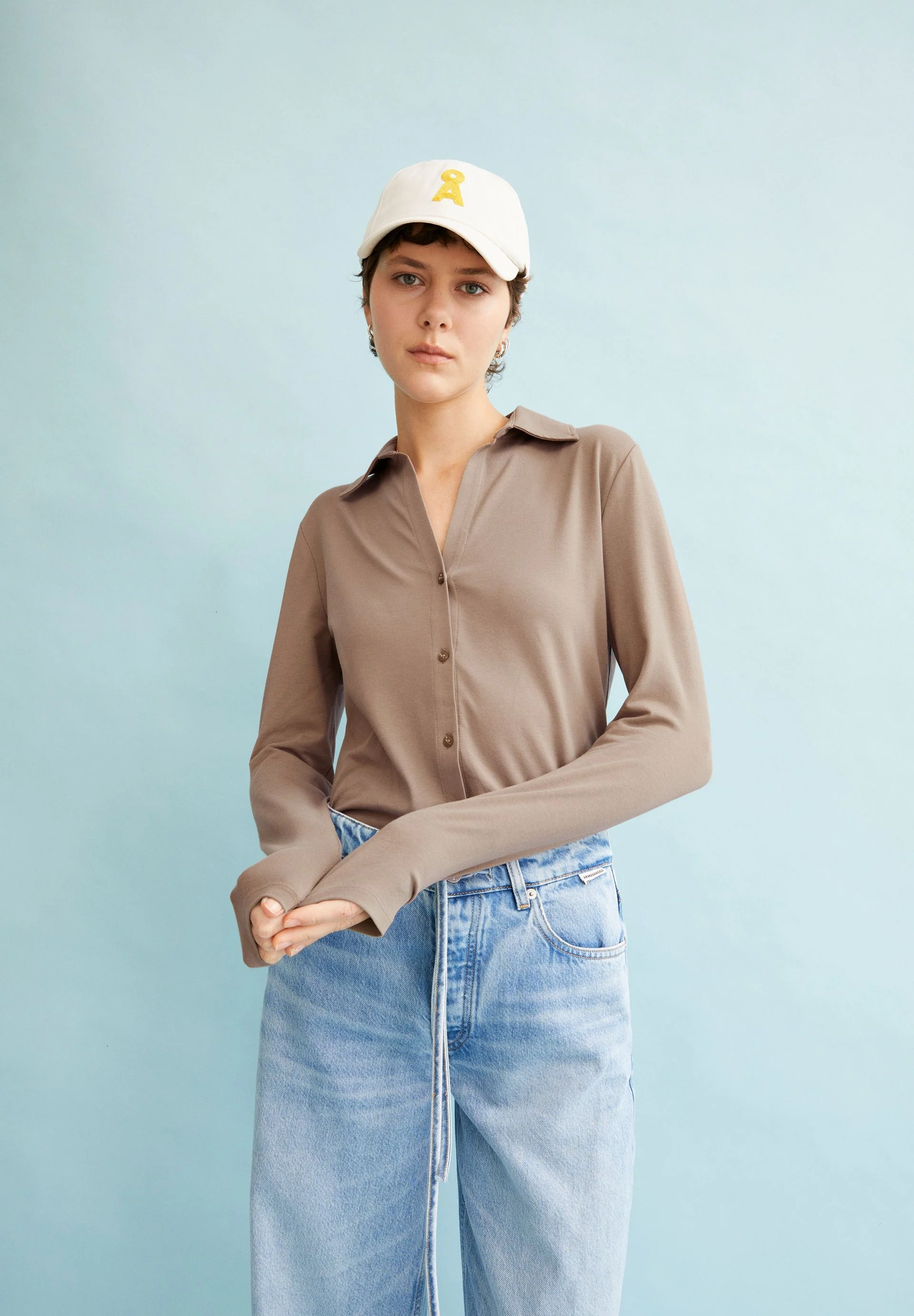 NALAANNIA BLUSE | shiitake - Image 4
