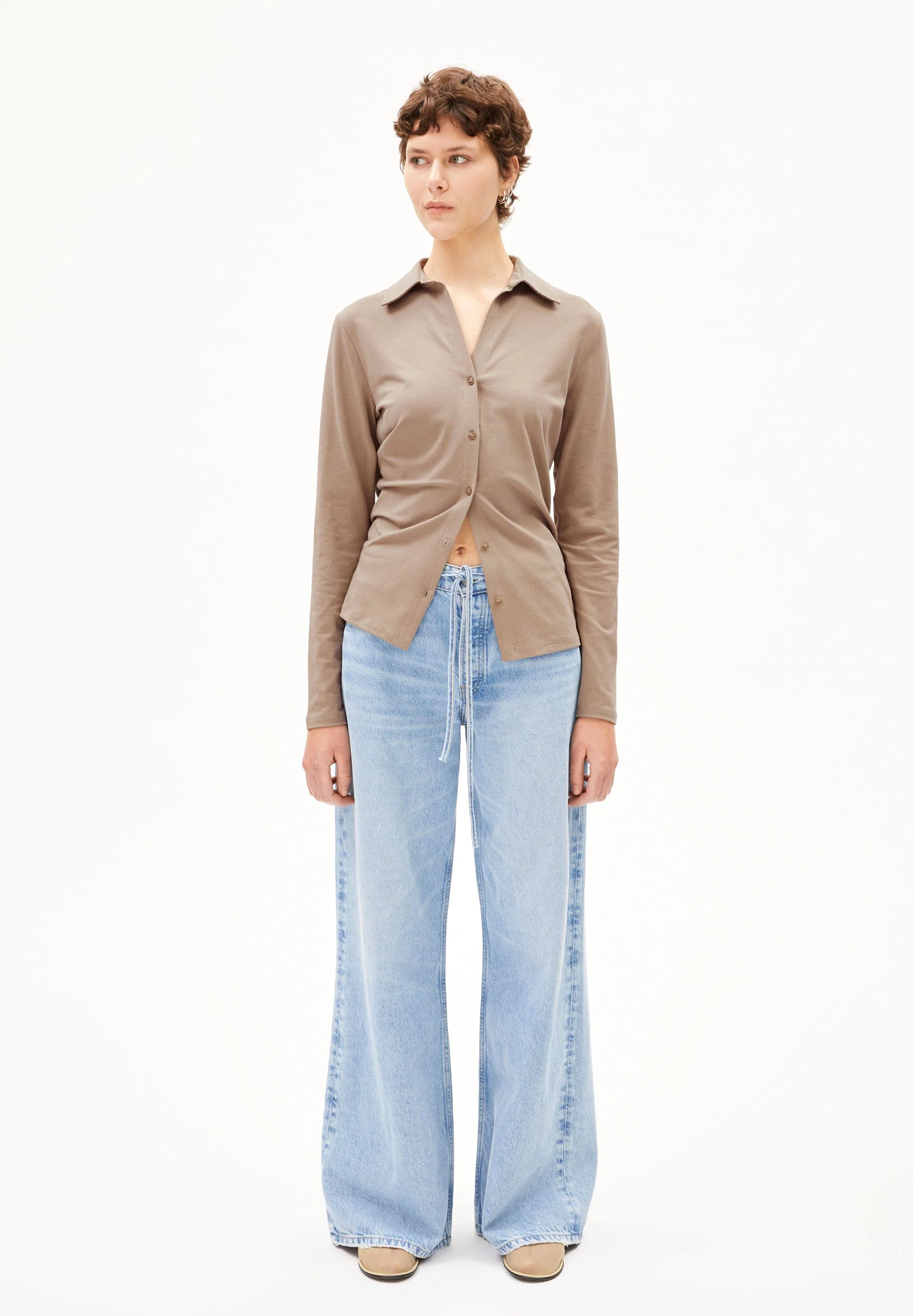 NALAANNIA BLUSE | shiitake - Image 5