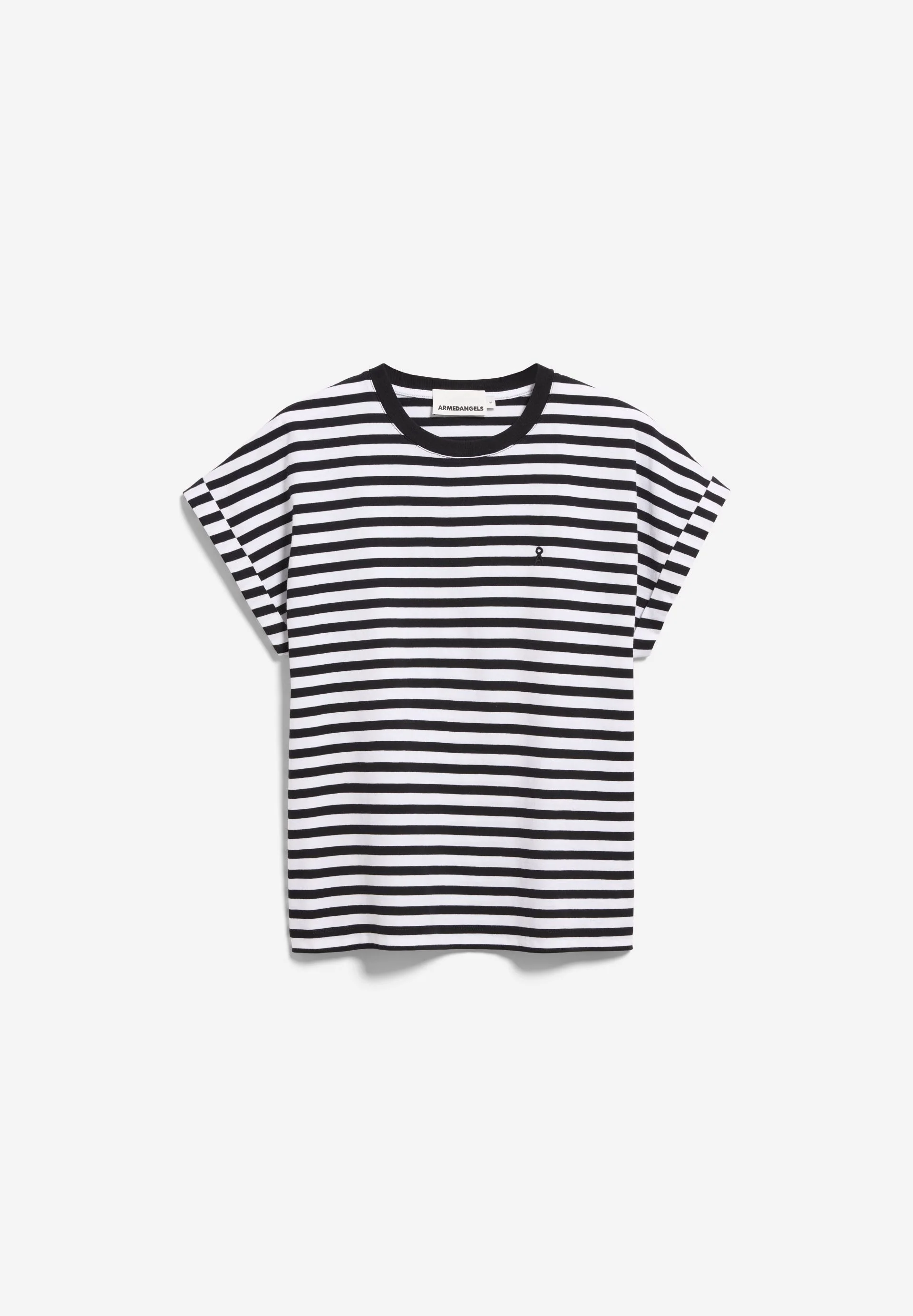 NEUES GESTREIFTES IDAARA T-SHIRT | white-black - Image 6