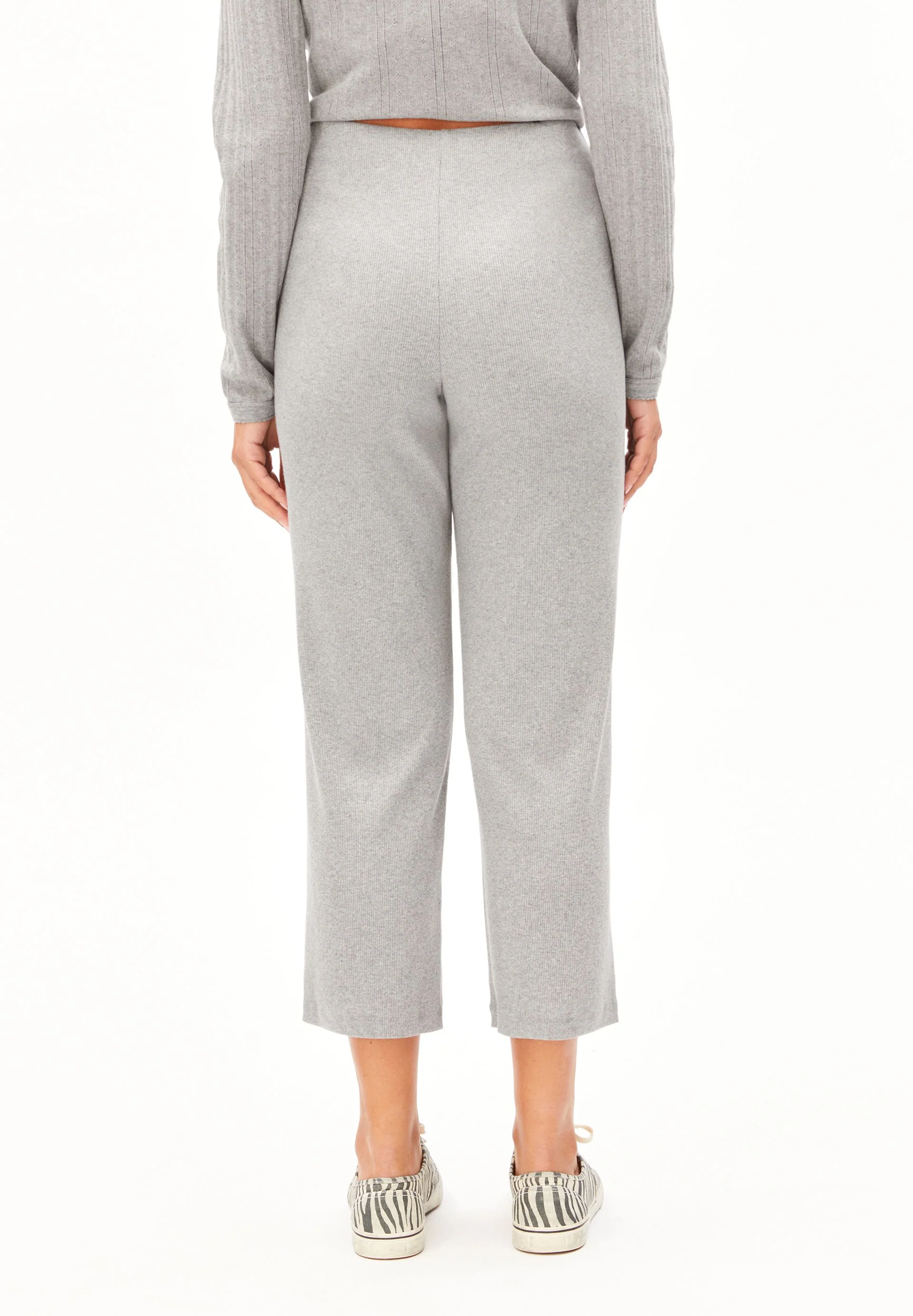 NIANAA RIPP-HOSE | silver melange - Image 2