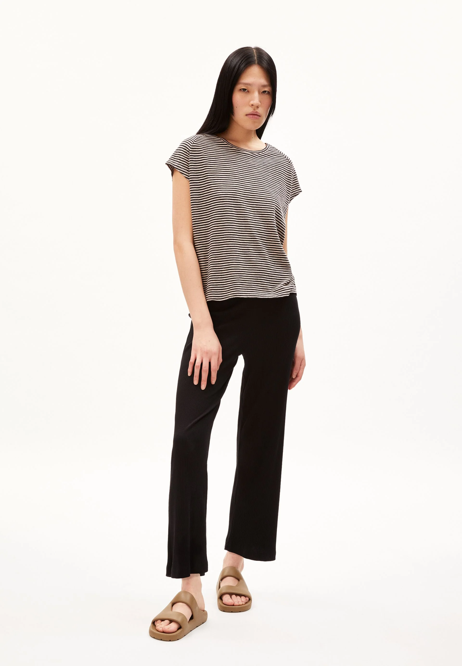 ONELIAA LOVELY STRIPES T-SHIRT | black-light desert - Image 5
