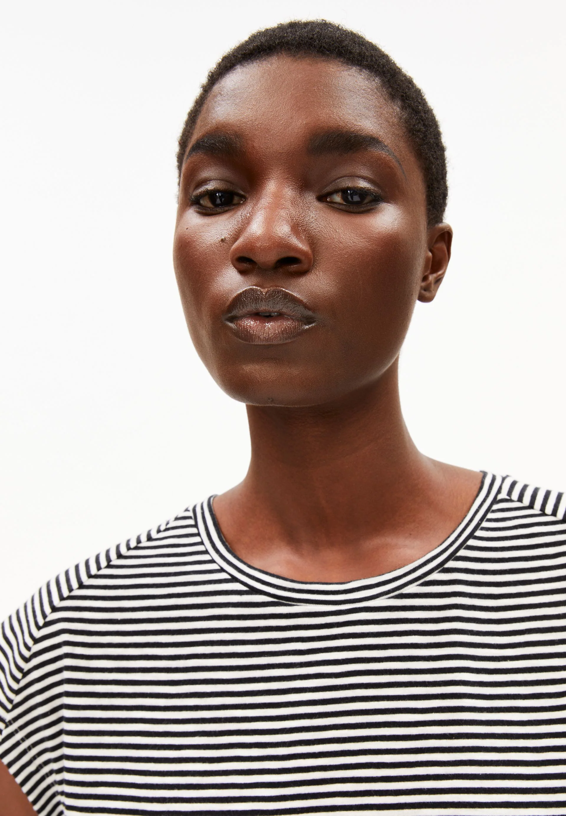ONELIAA LOVELY STRIPES T-SHIRT | black-oatmilk - Image 3