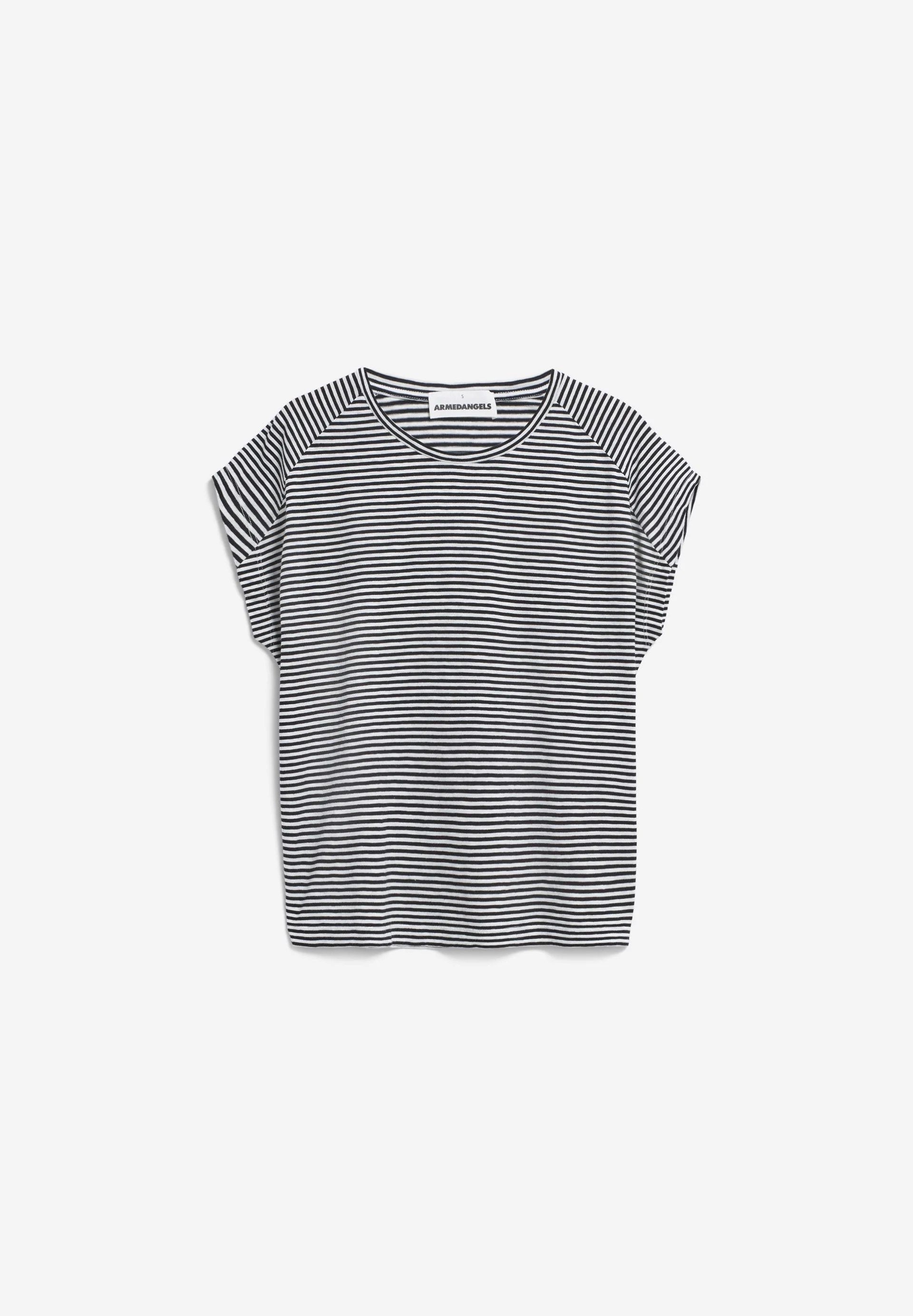 ONELIAA LOVELY STRIPES T-SHIRT | black-oatmilk - Image 6