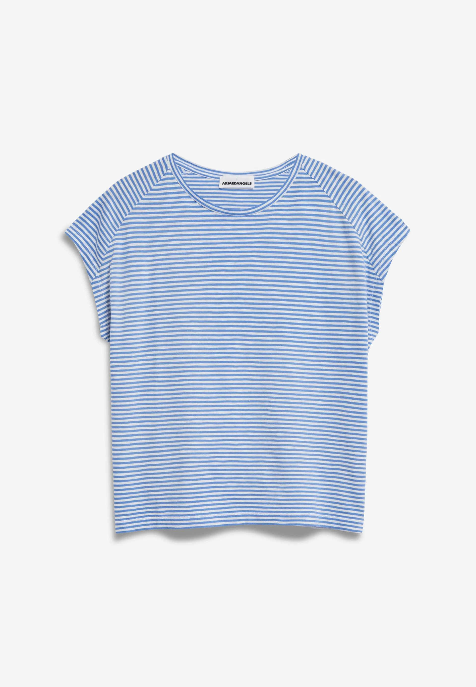ONELIAA LOVELY STRIPES T-SHIRT | blue bloom-oatmilk - Image 6
