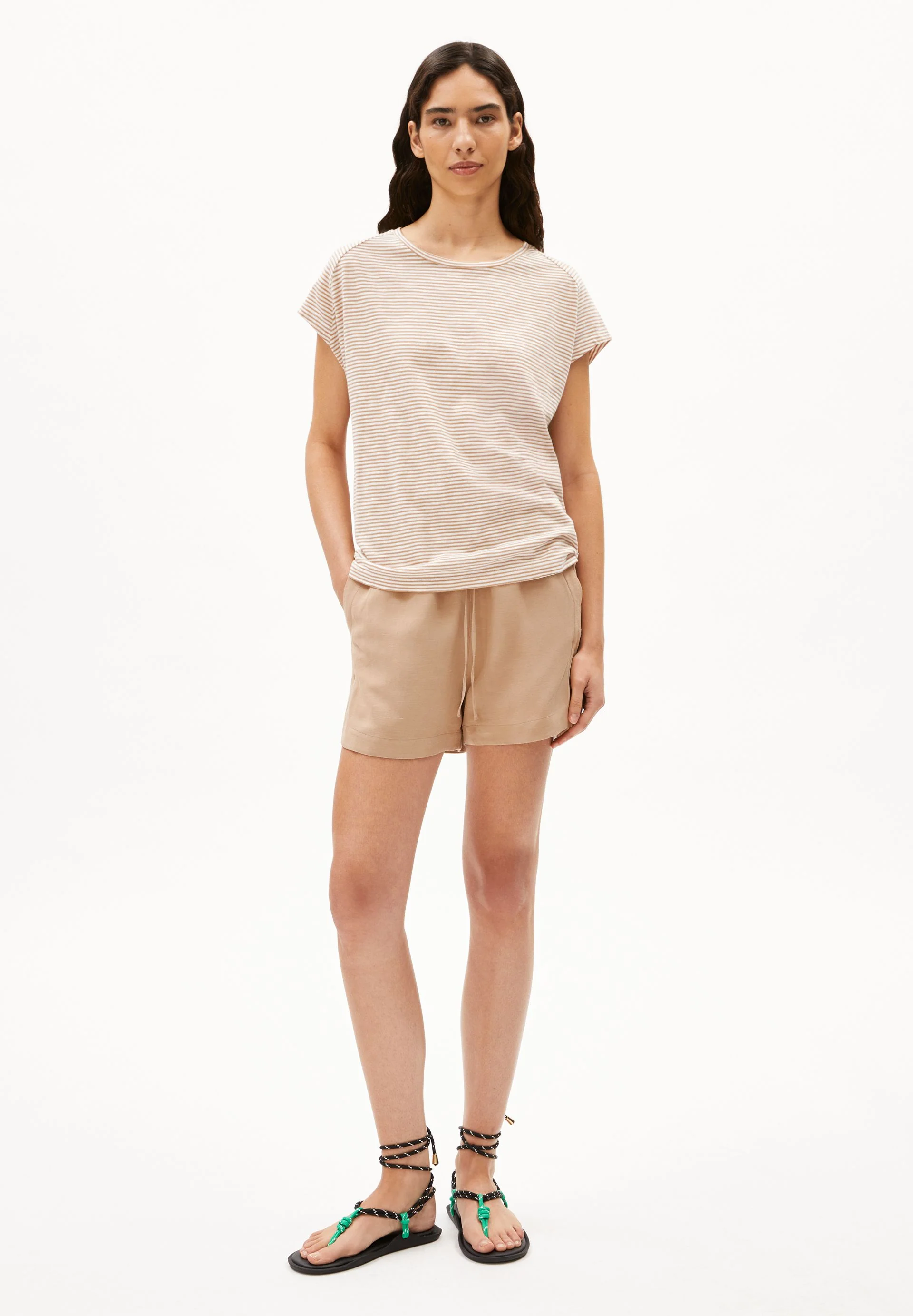 ONELIAA LOVELY STRIPES T-SHIRT | oatmilk-beige blond - Image 5
