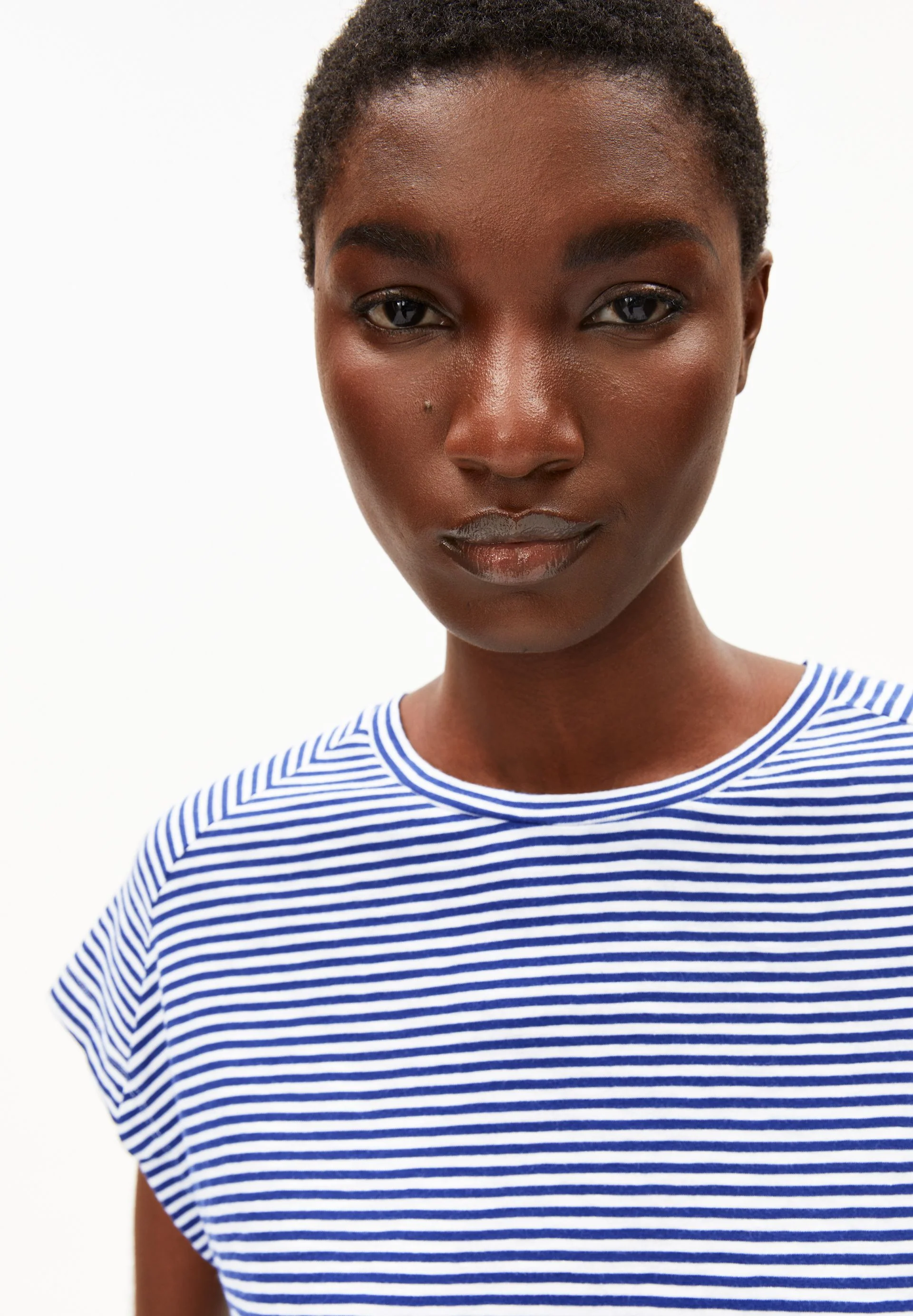 ONELIAA LOVELY STRIPES T-SHIRT | oatmilk-blue noon - Image 3