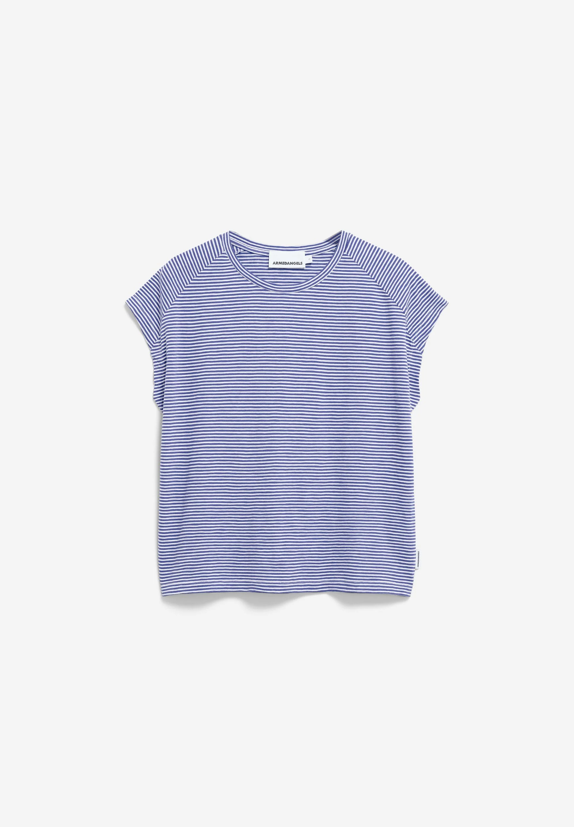 ONELIAA LOVELY STRIPES T-SHIRT | oatmilk-blue noon - Image 6