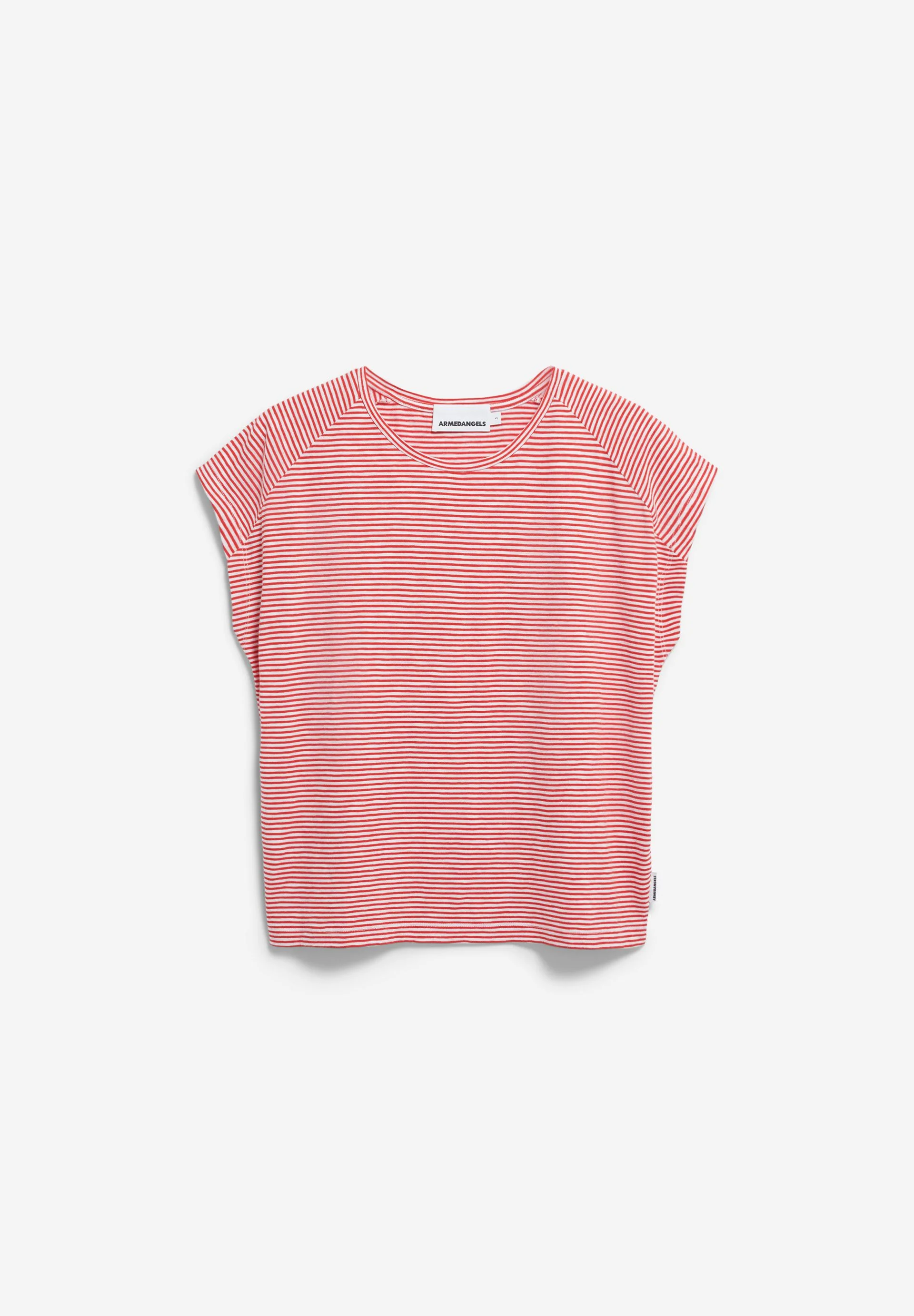 ONELIAA LOVELY STRIPES T-SHIRT | oatmilk-coral blush - Image 6