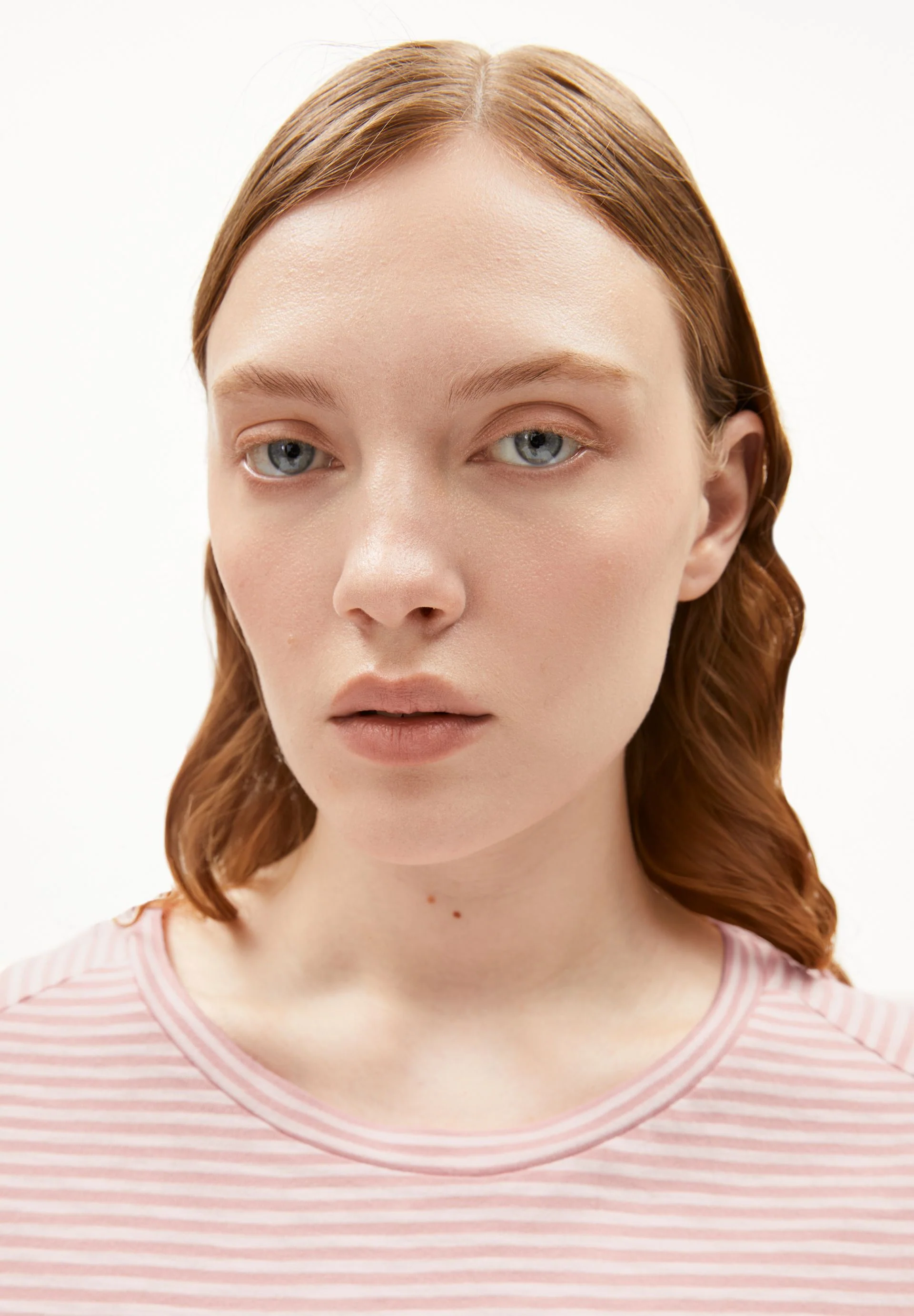 ONELIAA LOVELY STRIPES T-SHIRT | oatmilk-deep rosalilly - Image 3