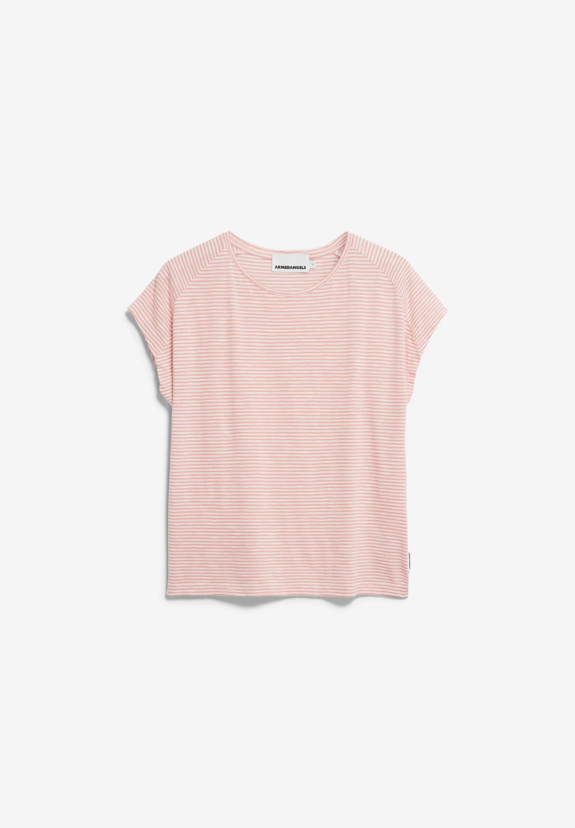 ONELIAA LOVELY STRIPES T-SHIRT | oatmilk-deep rosalilly - Image 6