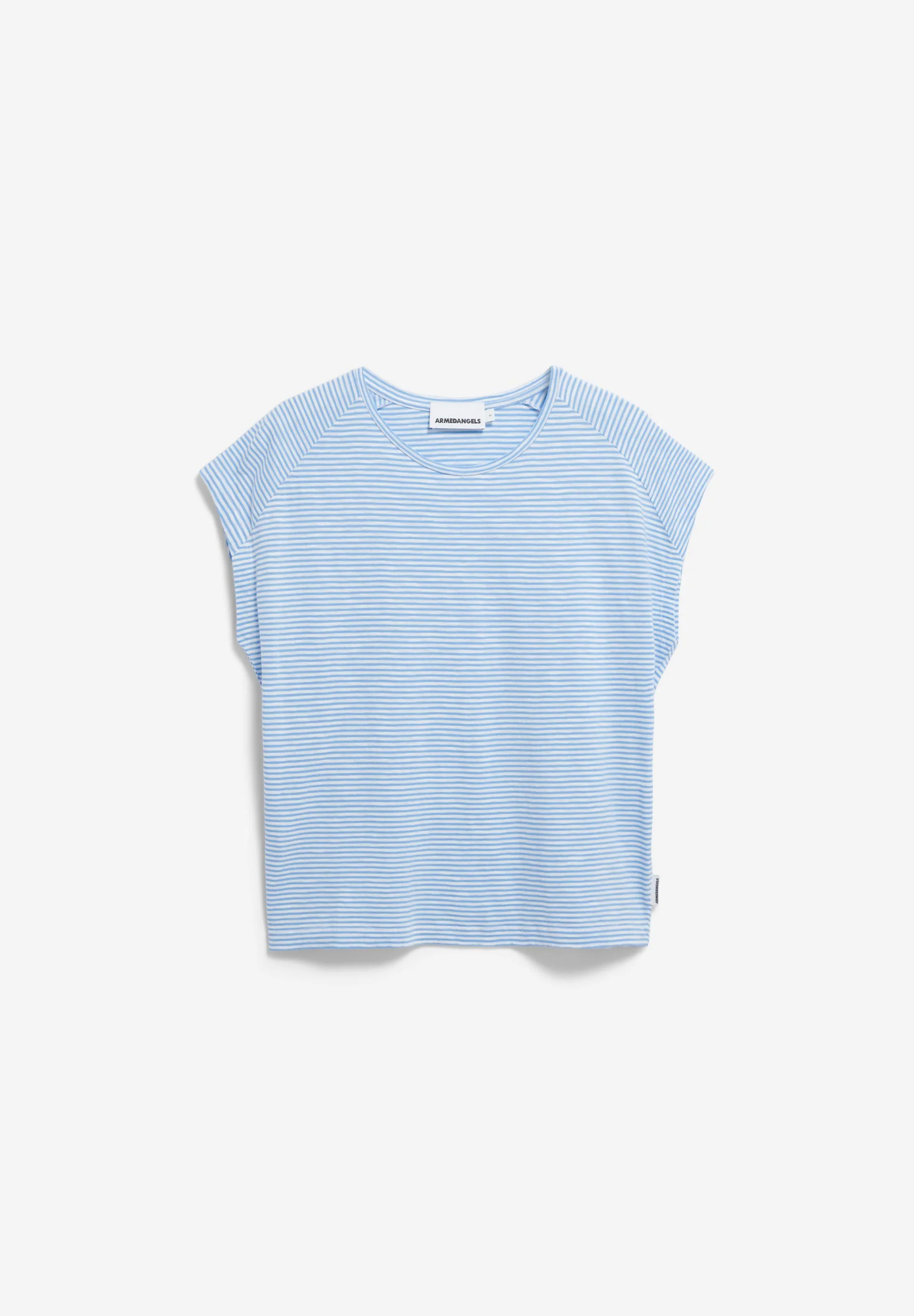 ONELIAA LOVELY STRIPES T-SHIRT | oatmilk-silky blue - Image 6