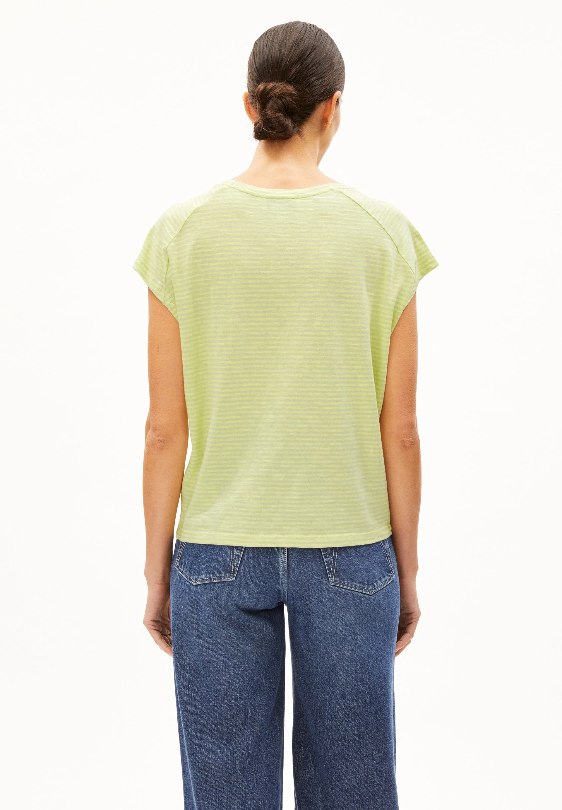 ONELIAA LOVELY STRIPES T-SHIRT | pastel green-armedangels yellow light - Image 2