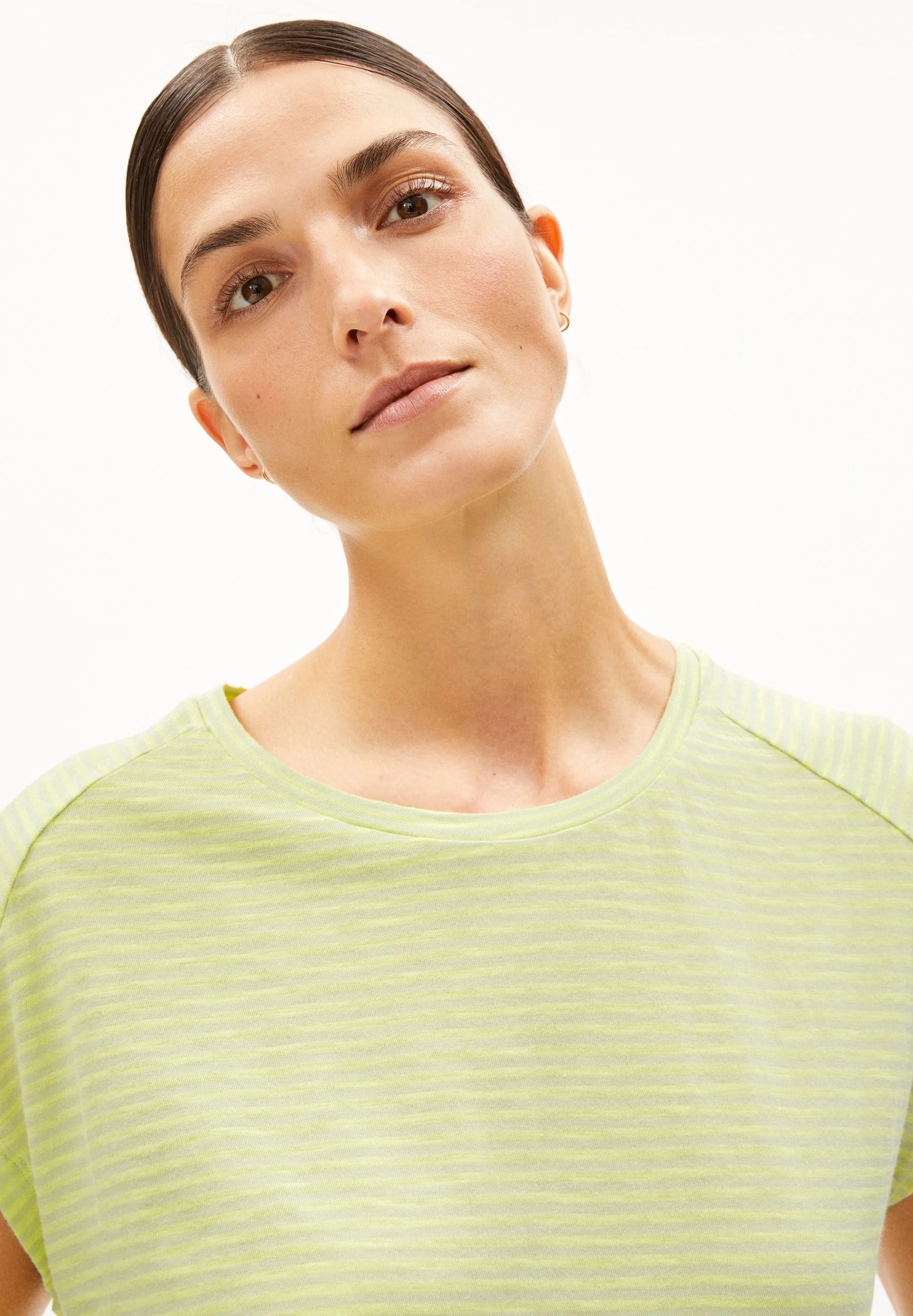 ONELIAA LOVELY STRIPES T-SHIRT | pastel green-armedangels yellow light - Image 3