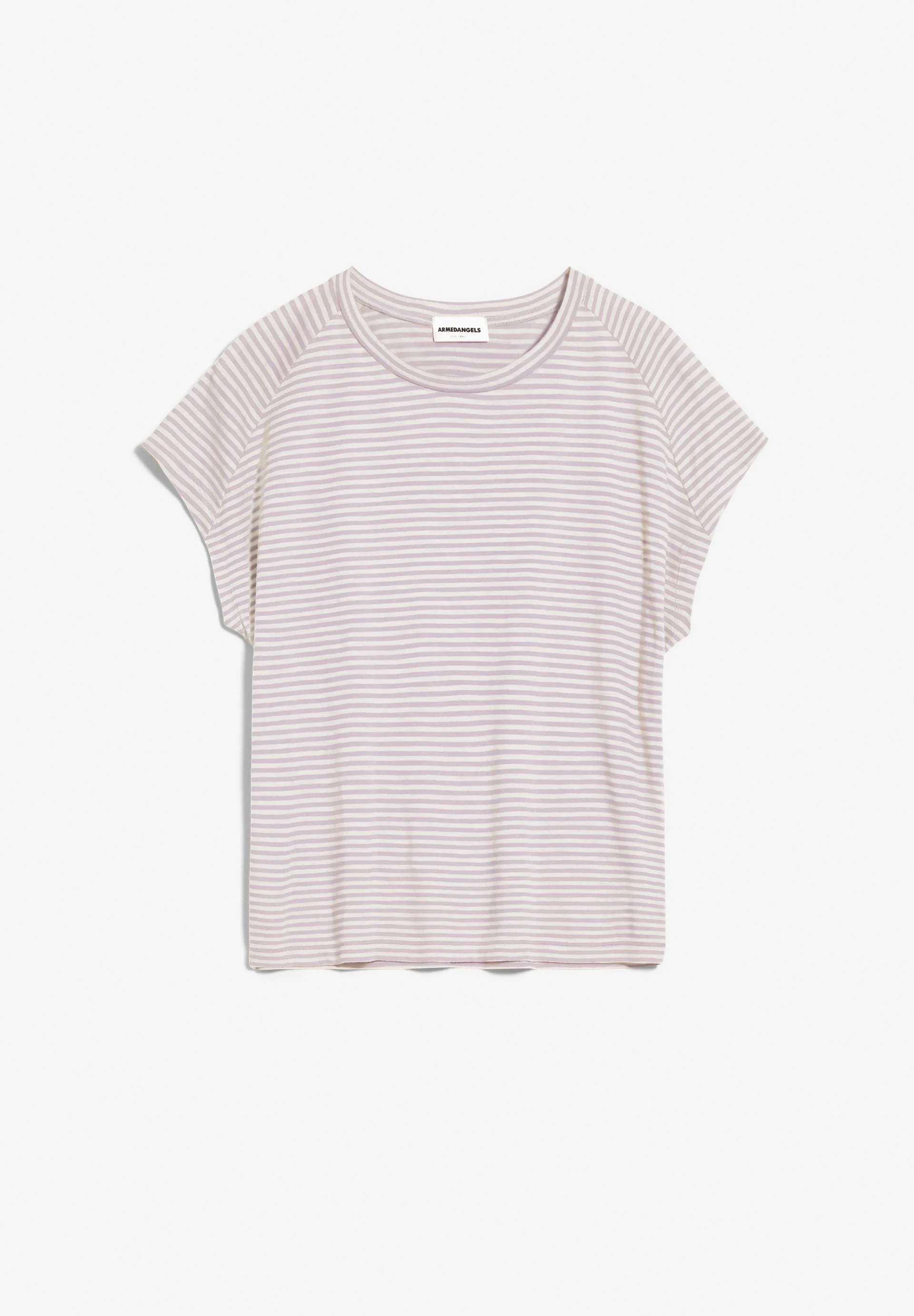 ONELIAA LOVELY STRIPES T-SHIRT | purple noise-oatmilk - Image 6