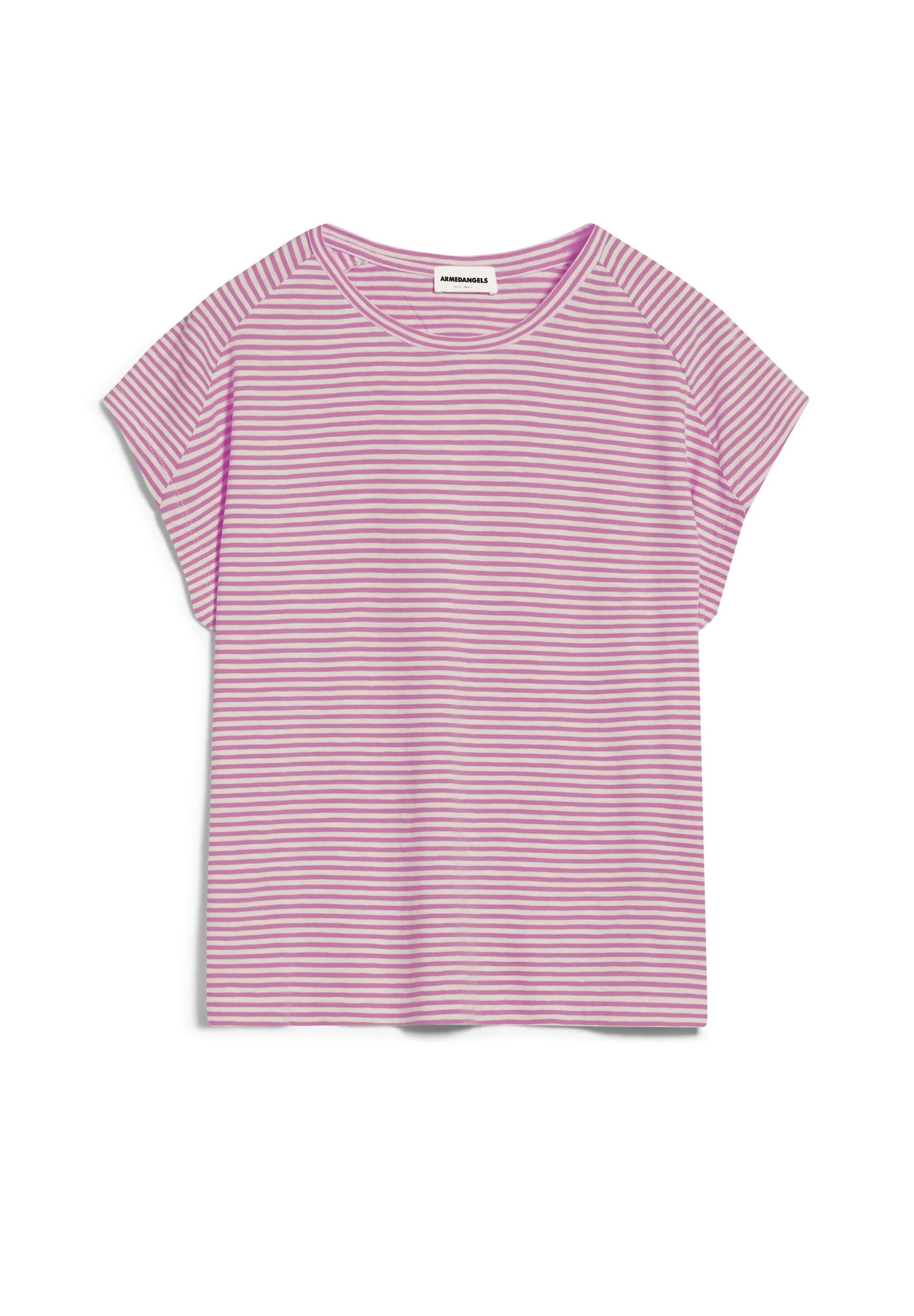 ONELIAA LOVELY STRIPES T-SHIRT | raspberry pink-oatmilk - Image 6