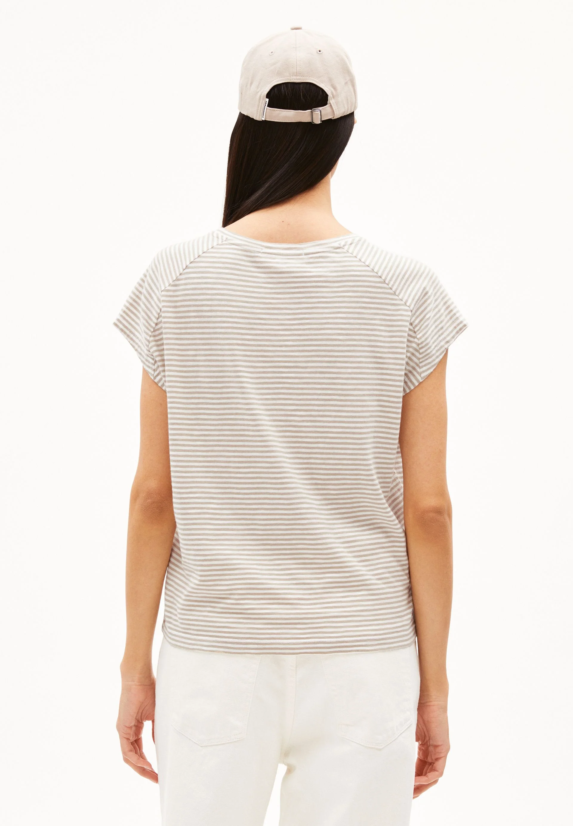 ONELIAA LOVELY STRIPES T-SHIRT | sand stone-oatmilk - Image 2