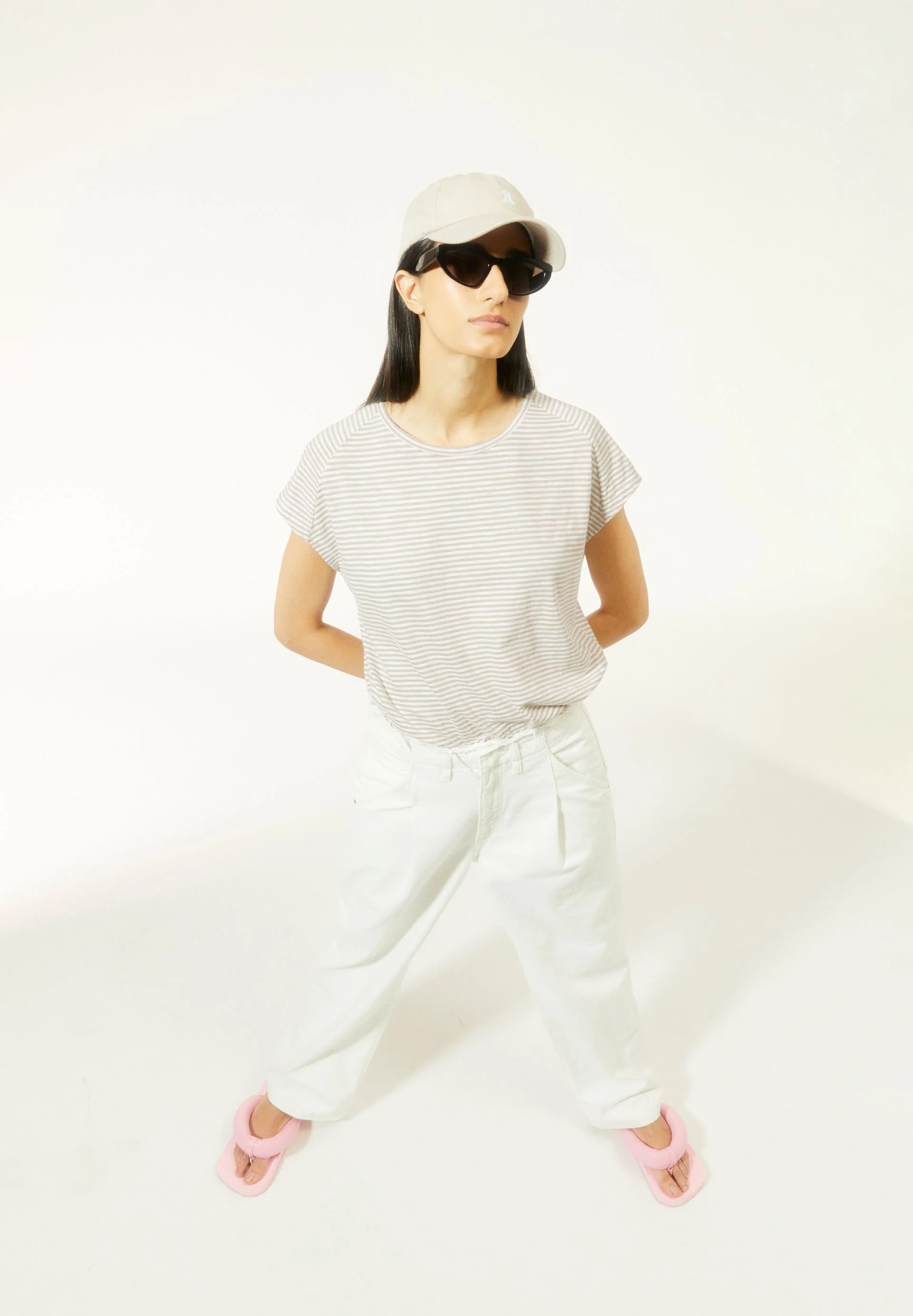 ONELIAA LOVELY STRIPES T-SHIRT | sand stone-oatmilk - Image 4