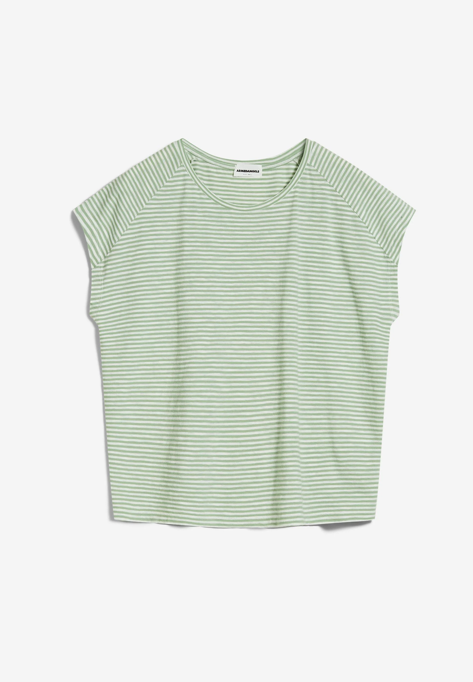 ONELIAA LOVELY STRIPES T-SHIRT | smith green-oatmilk - Image 6