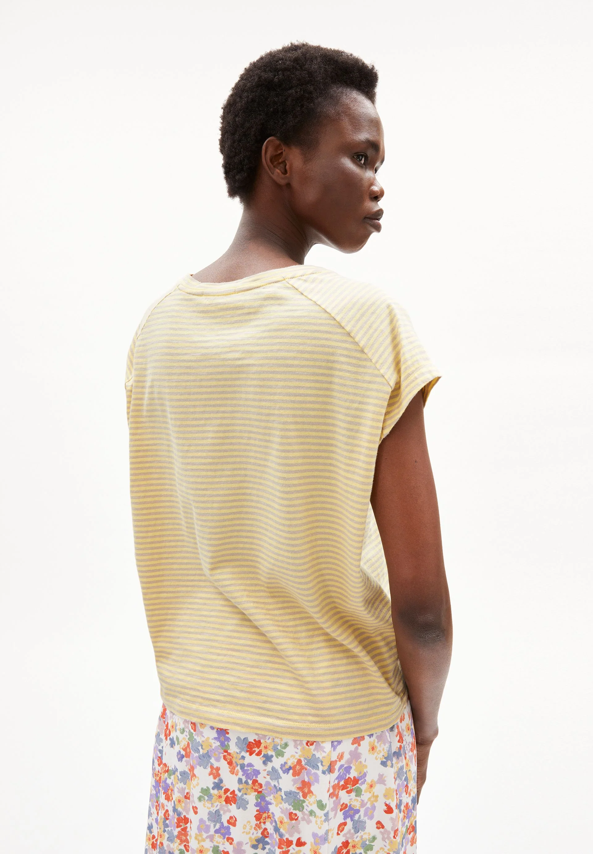 ONELIAA LOVELY STRIPES T-SHIRT | straw-light desert - Image 2