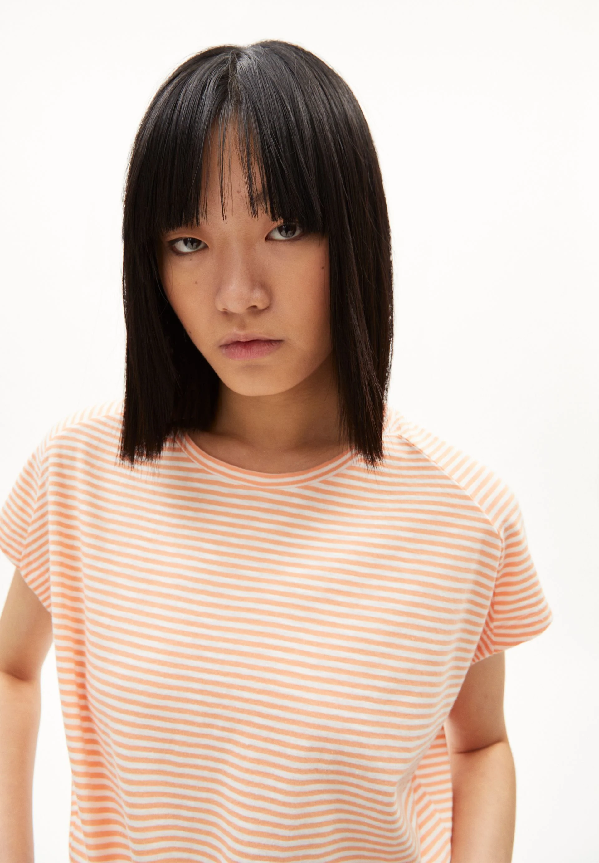 ONELIAA LOVELY STRIPES T-SHIRT | warm peach-oatmilk - Image 3