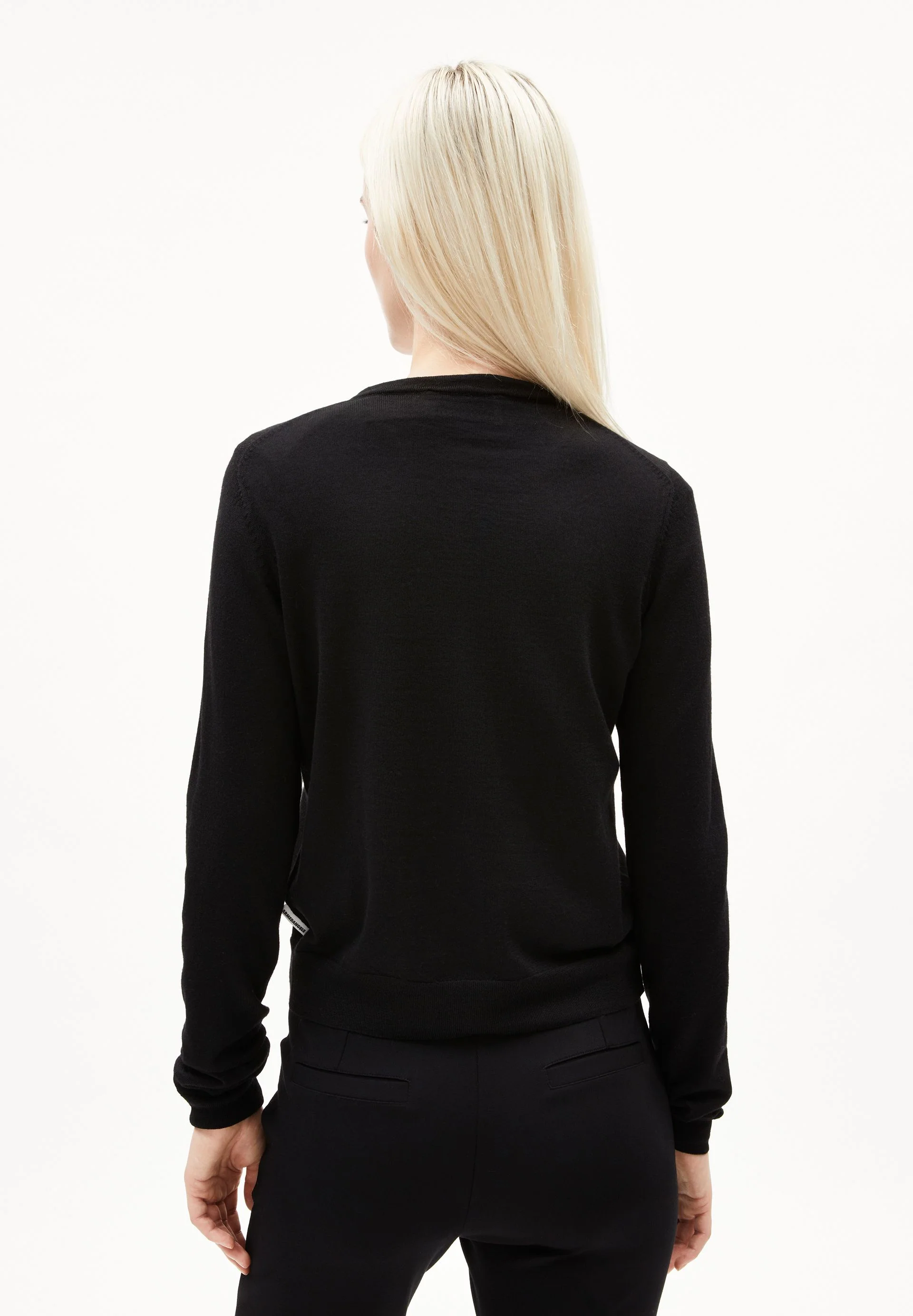 OPHALIAA MERINO STRICKJACKE | black - Image 2