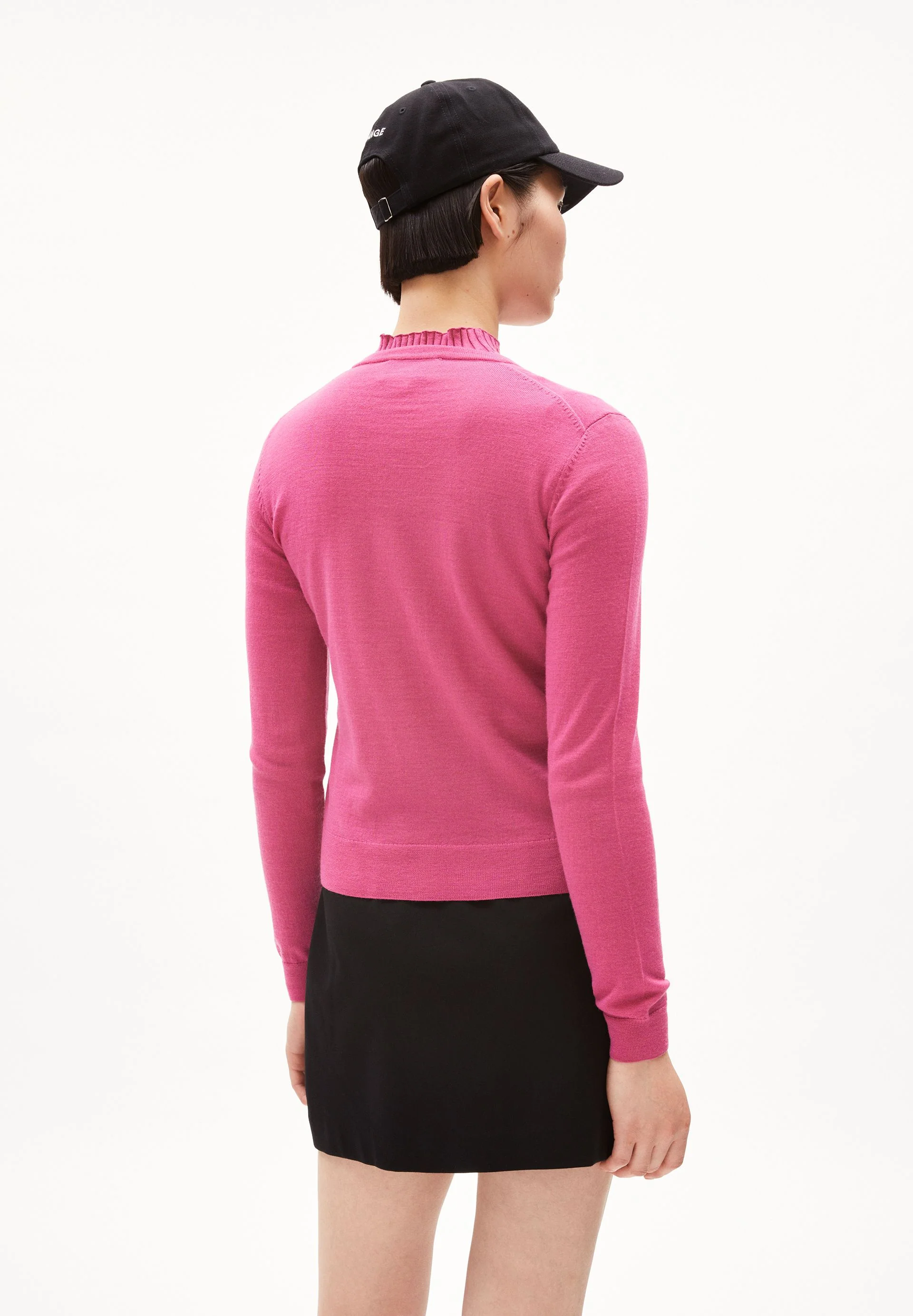 OPHALIAA MERINO STRICKJACKE | crushed berry - Image 2