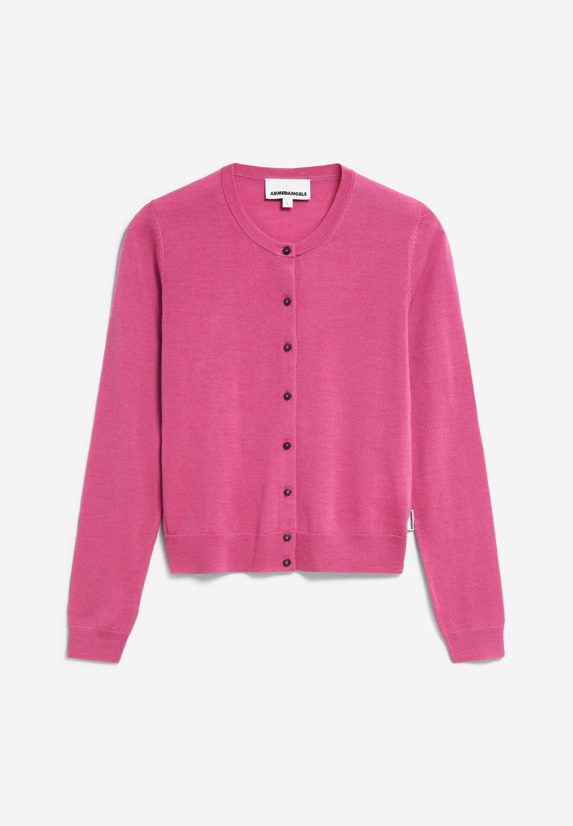 OPHALIAA MERINO STRICKJACKE | crushed berry - Image 6