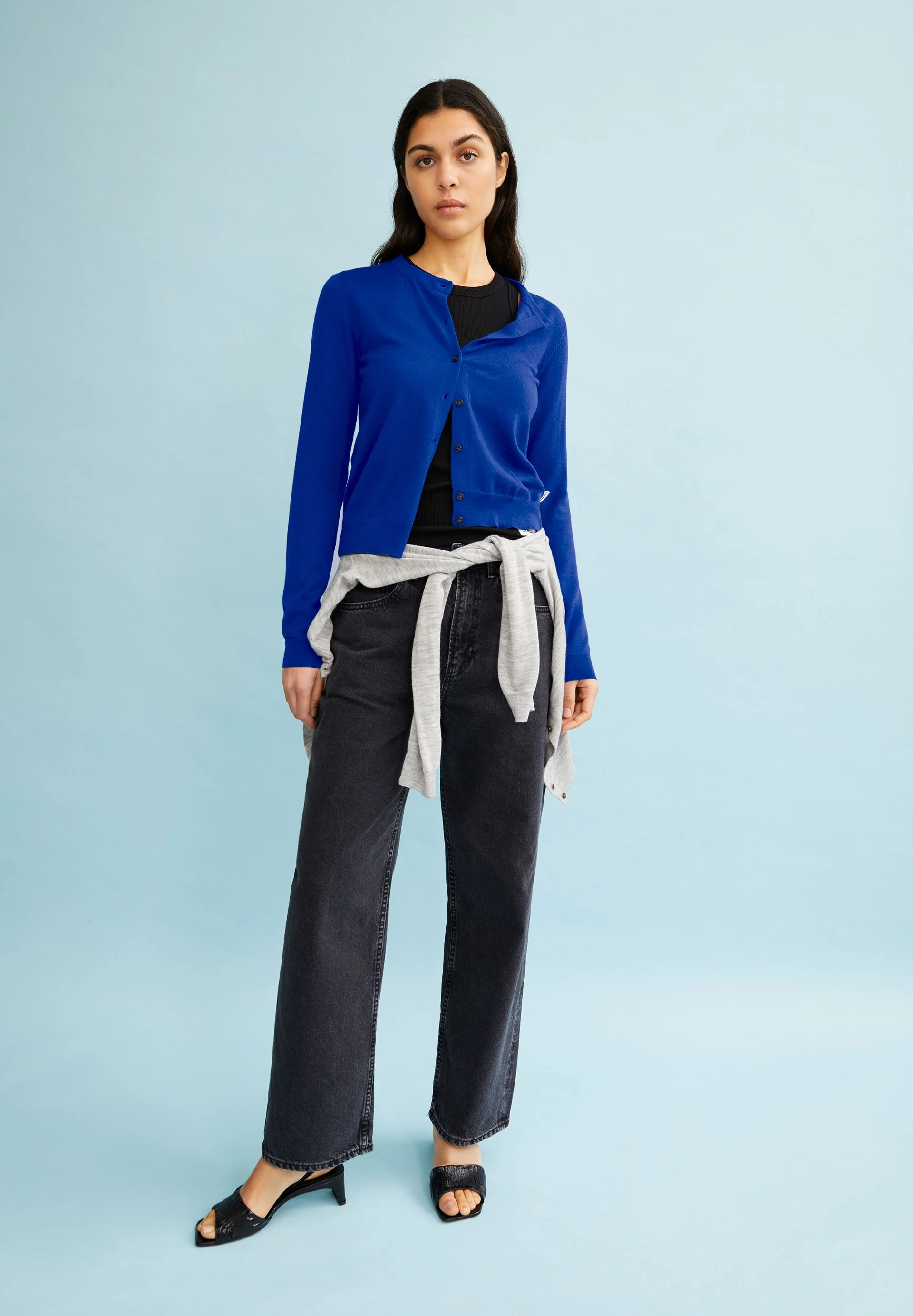 OPHALIAA MERINO STRICKJACKE | lapis blue - Image 4