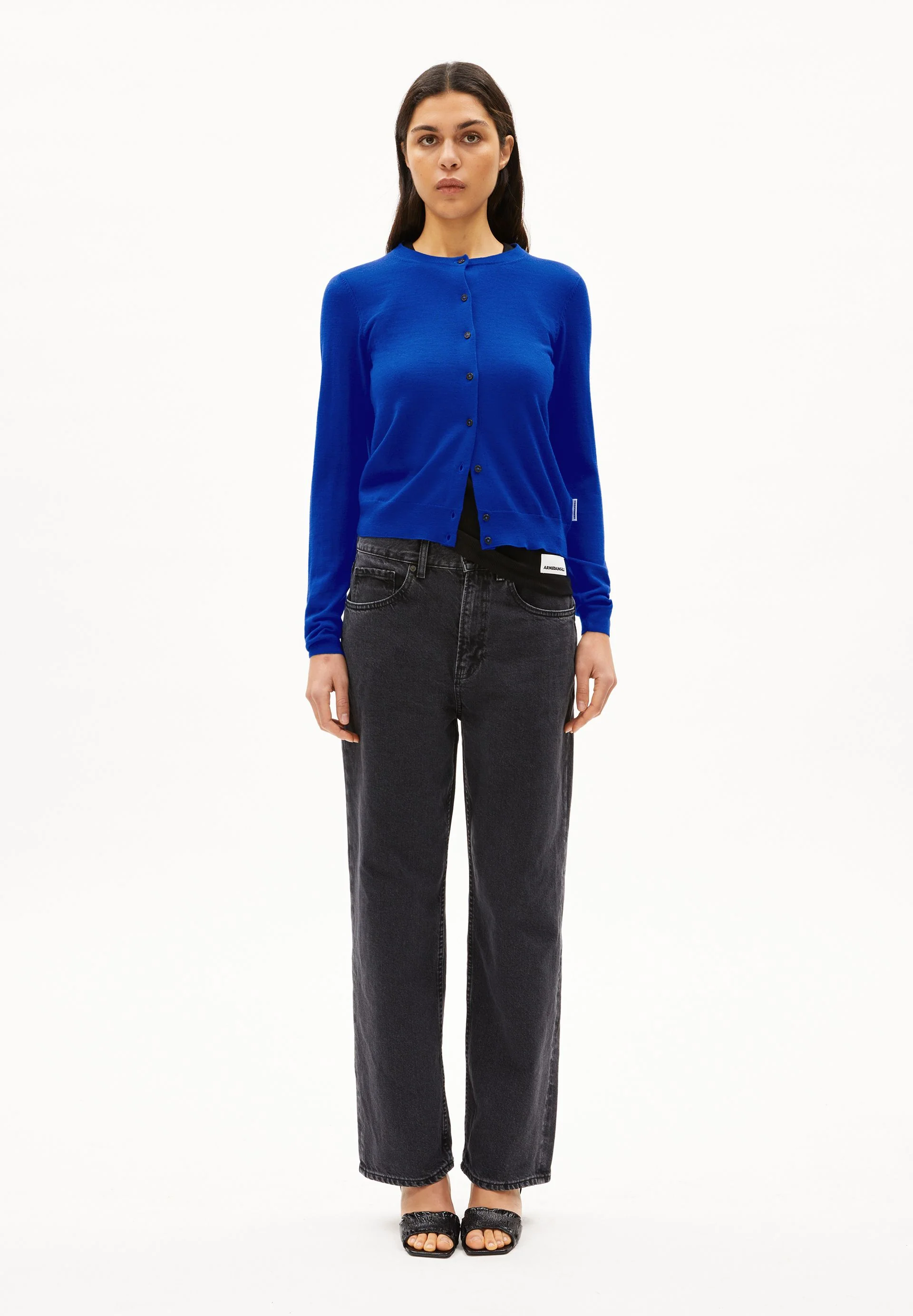 OPHALIAA MERINO STRICKJACKE | lapis blue - Image 5