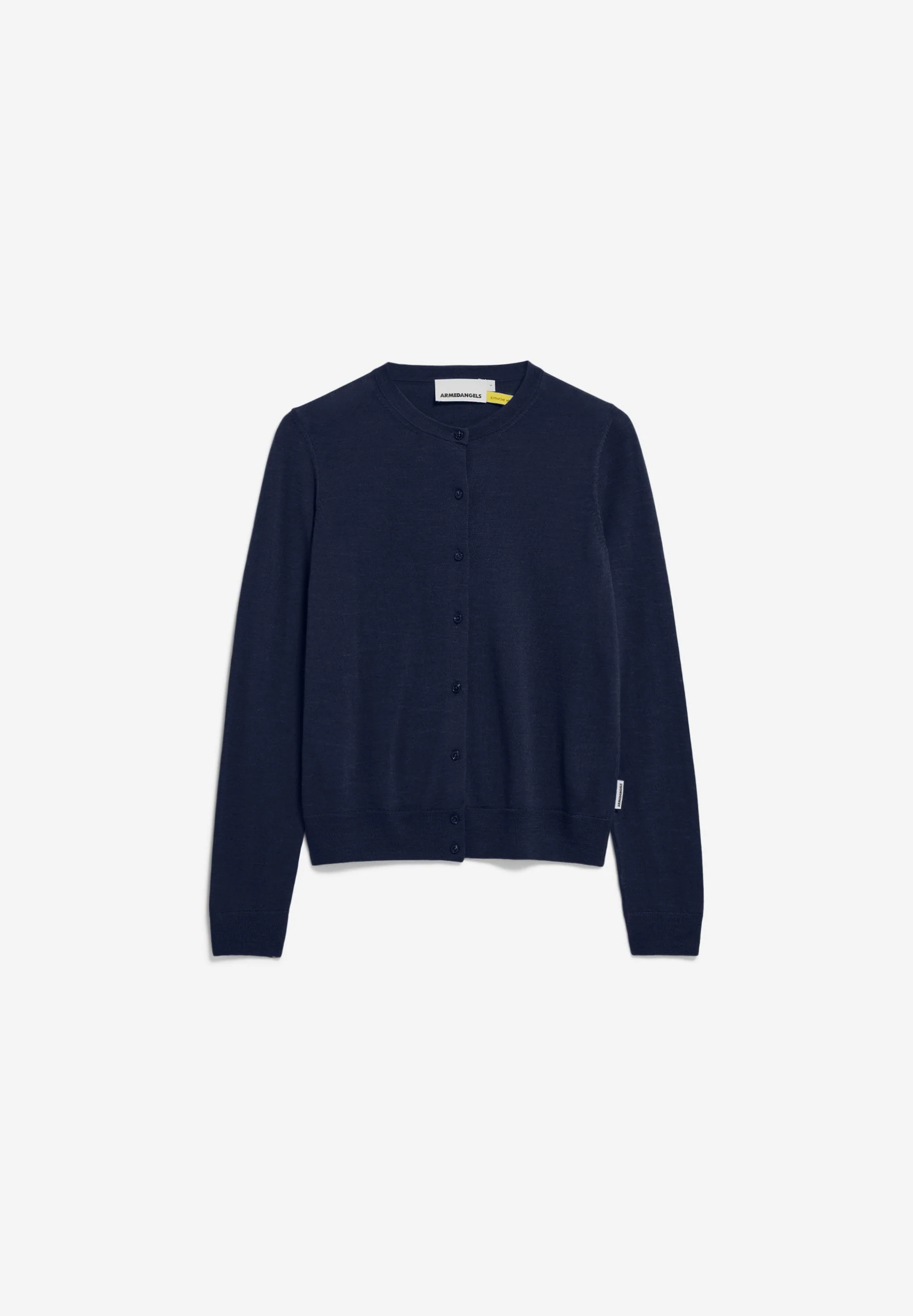 OPHALIAA MERINO STRICKJACKE | tinted navy - Image 6