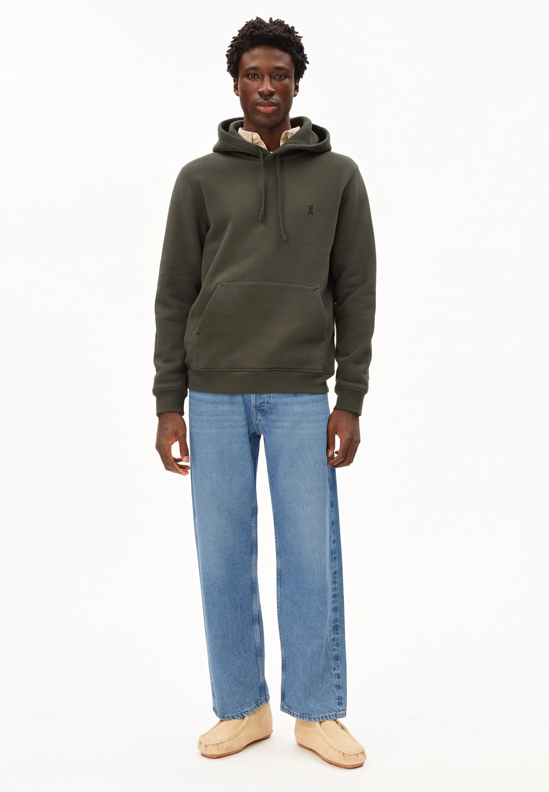 PAARLO FLEECE SWEATHOODIE | forest pine - Image 5