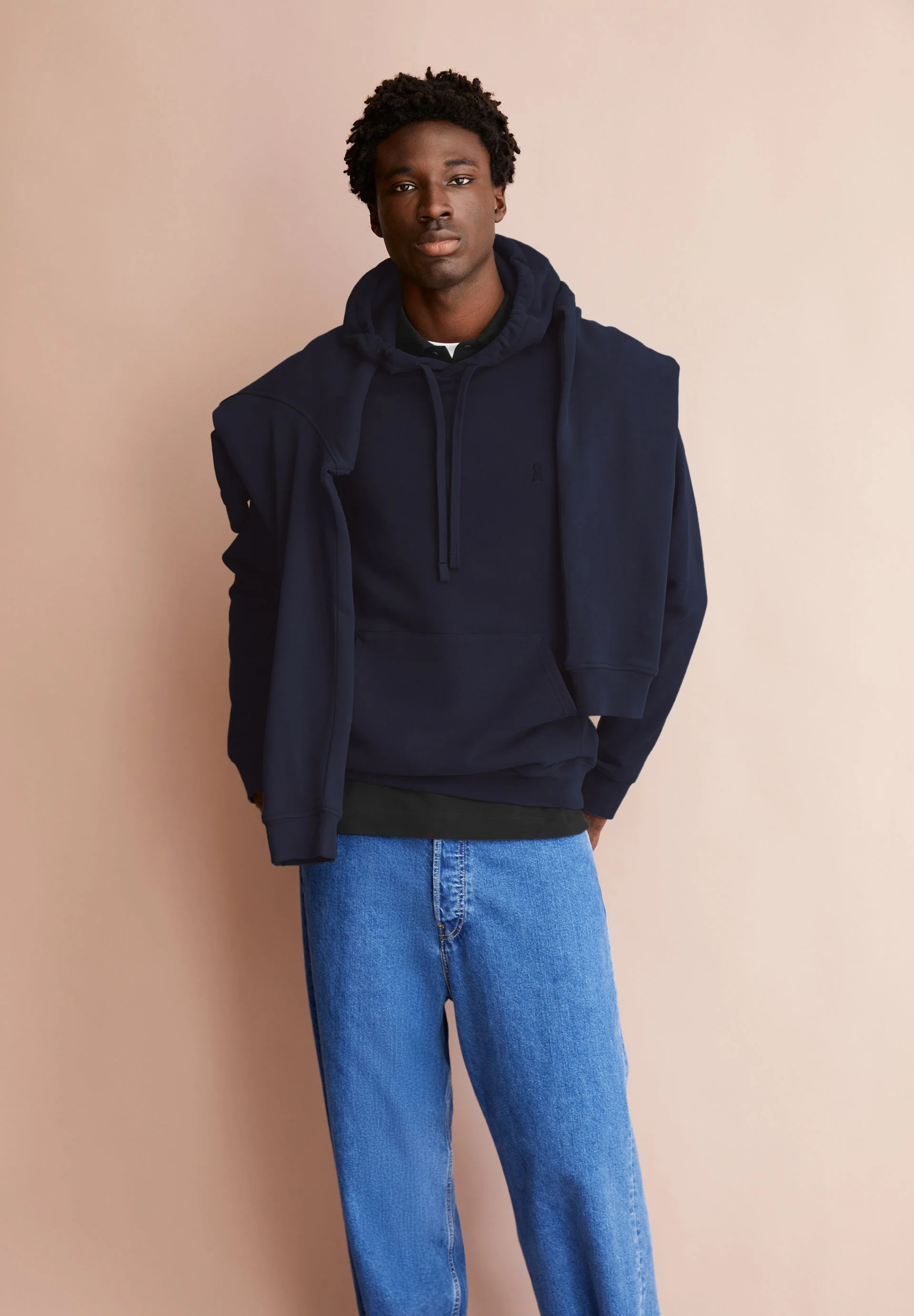PAARLO FLEECE SWEATHOODIE | night sky - Image 4